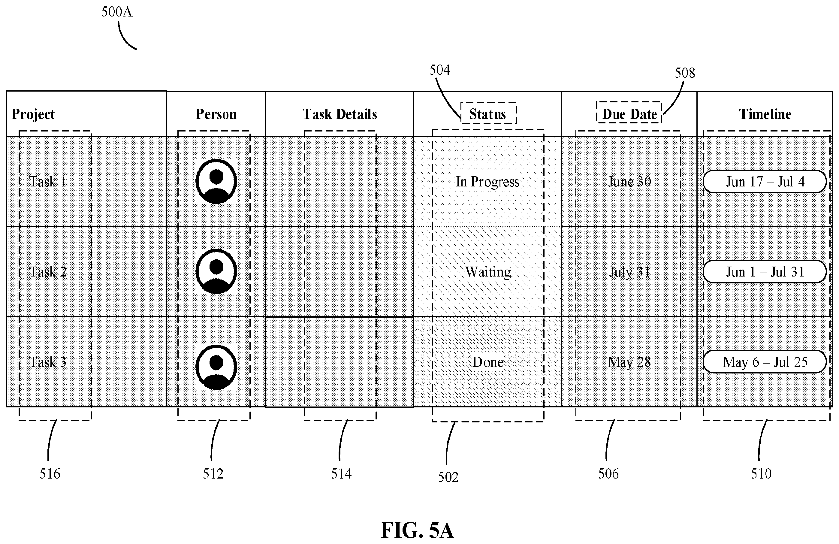 Patent US12367011 Figure 7 – Digital processing systems and methods for cell animations within tables of collaborative work systems