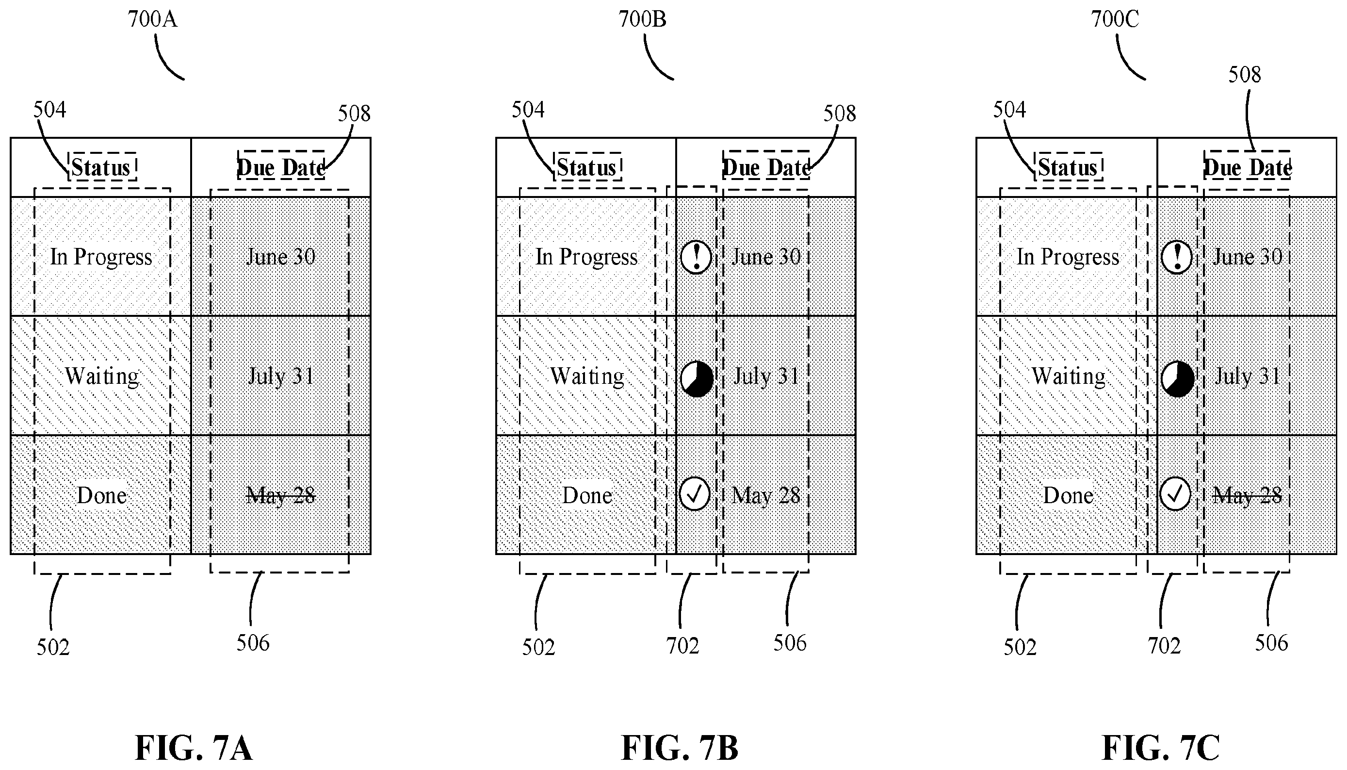 Patent US12367011 Figure 12 – Digital processing systems and methods for cell animations within tables of collaborative work systems