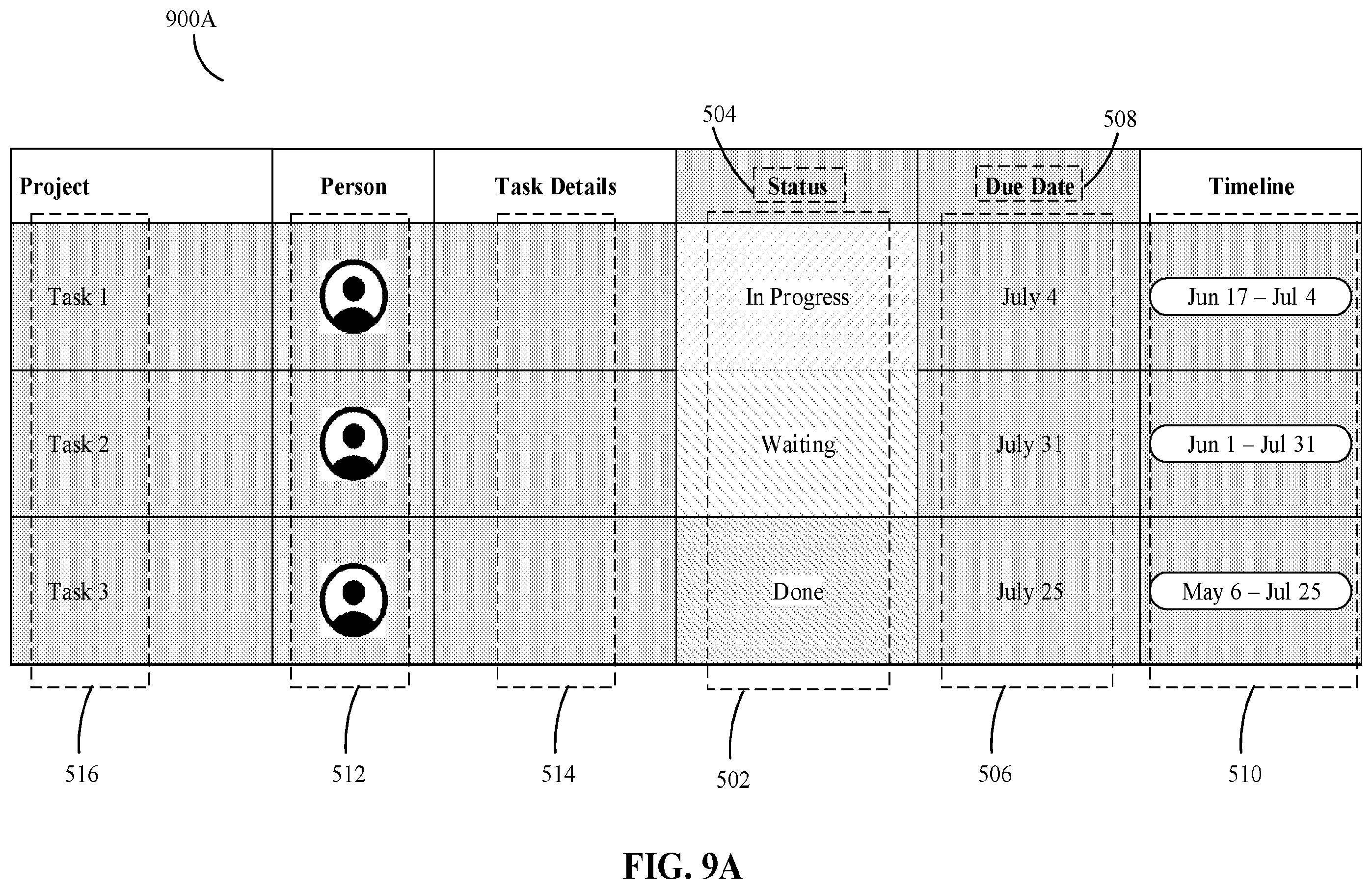 Patent US12367011 Figure 14 – Digital processing systems and methods for cell animations within tables of collaborative work systems