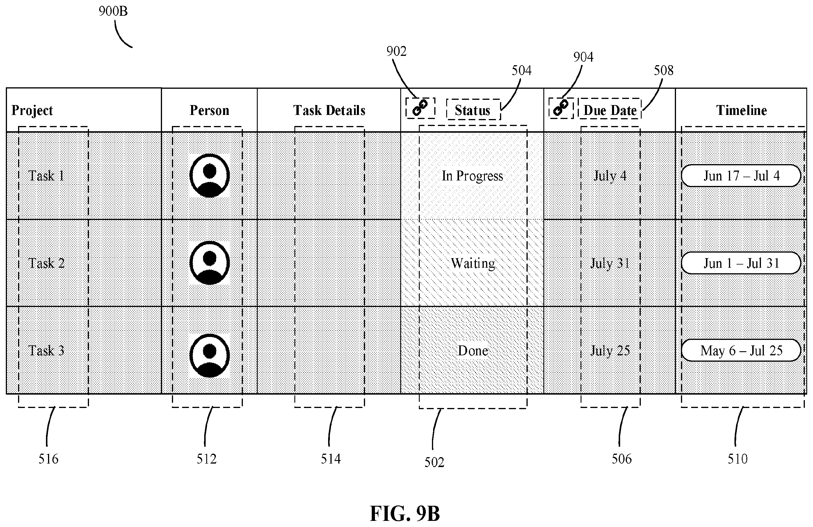 Patent US12367011 Figure 15 – Digital processing systems and methods for cell animations within tables of collaborative work systems