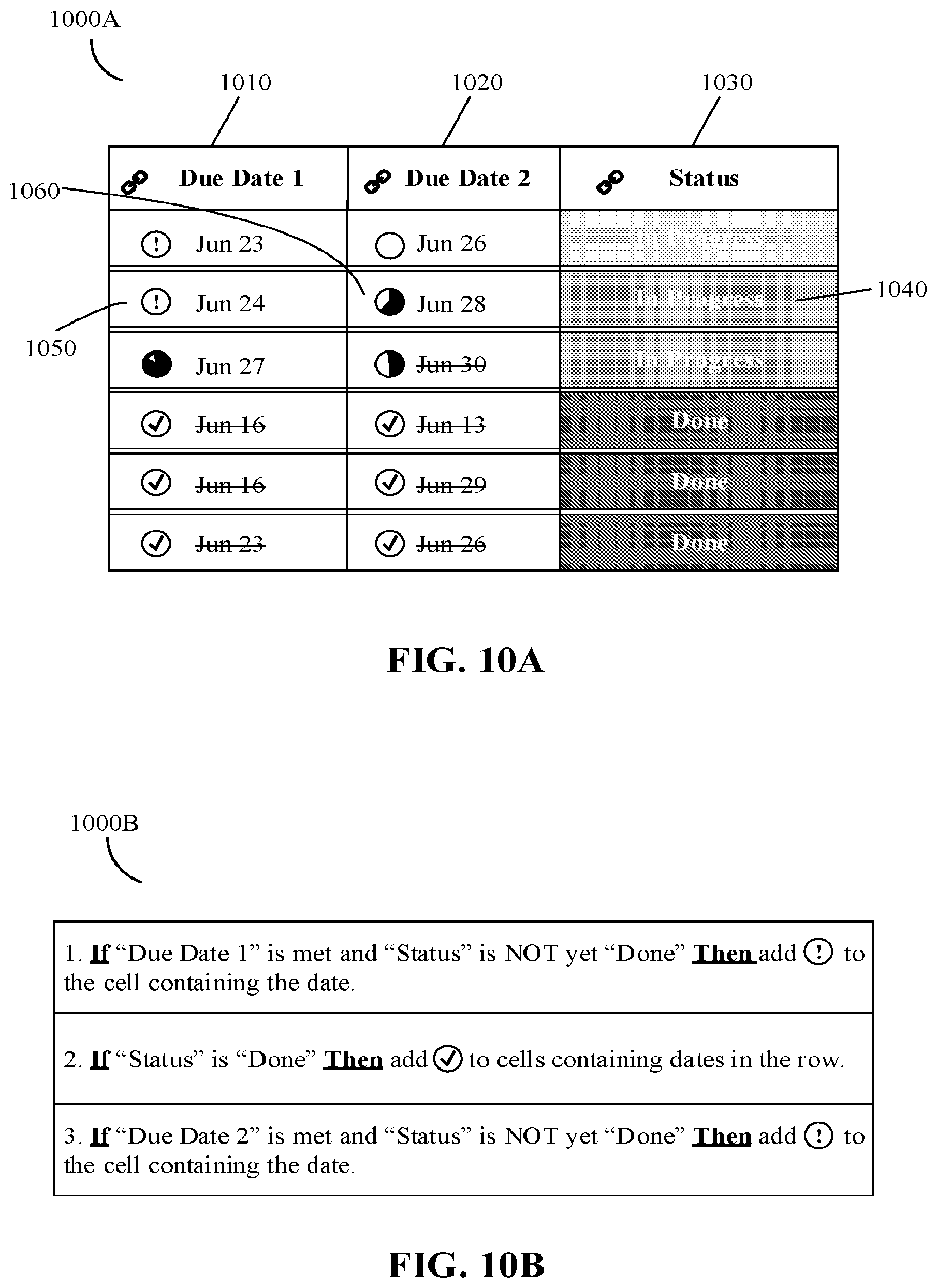 Patent US12367011 Figure 16 – Digital processing systems and methods for cell animations within tables of collaborative work systems