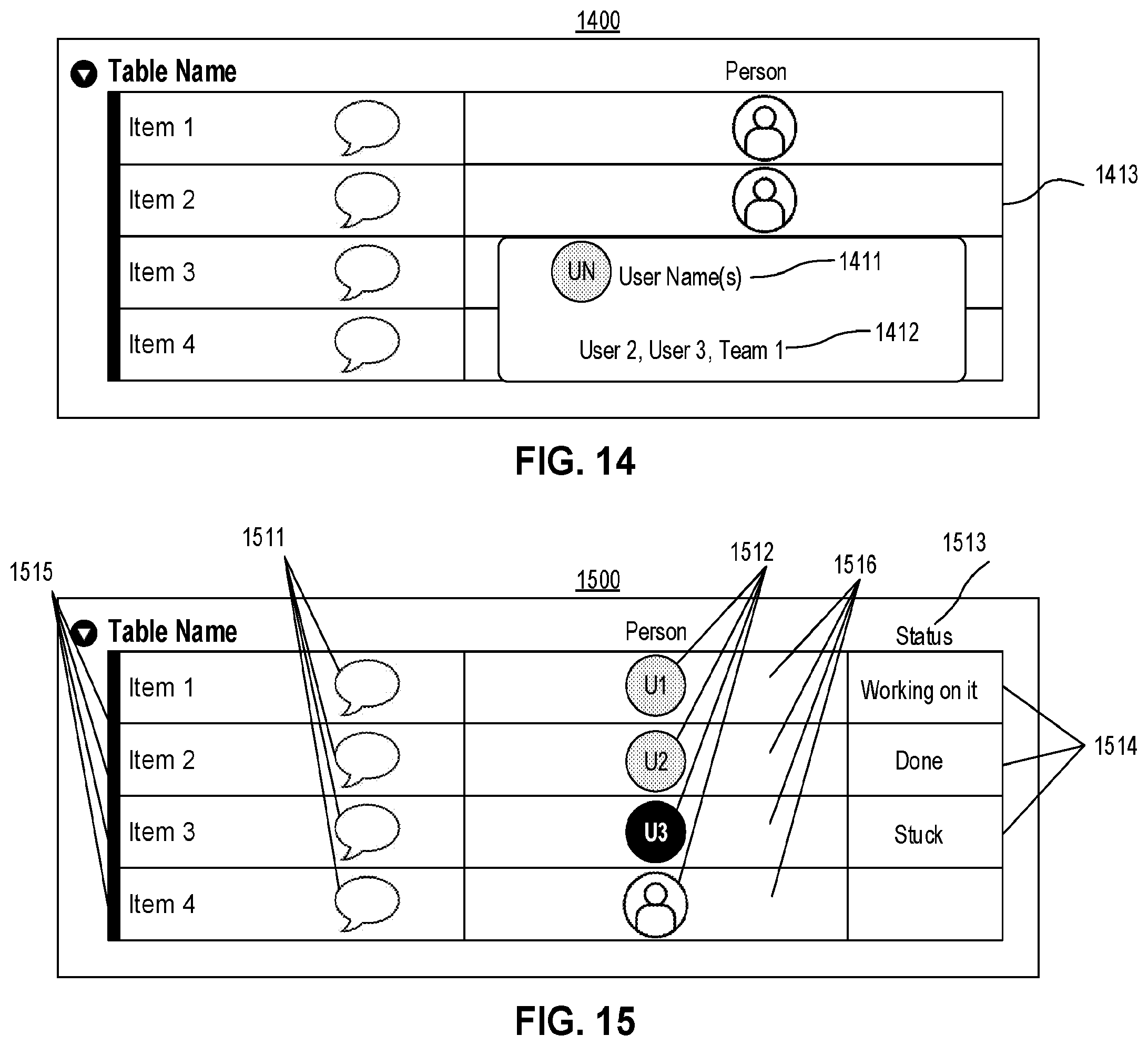 Patent US12367011 Figure 20 – Digital processing systems and methods for cell animations within tables of collaborative work systems