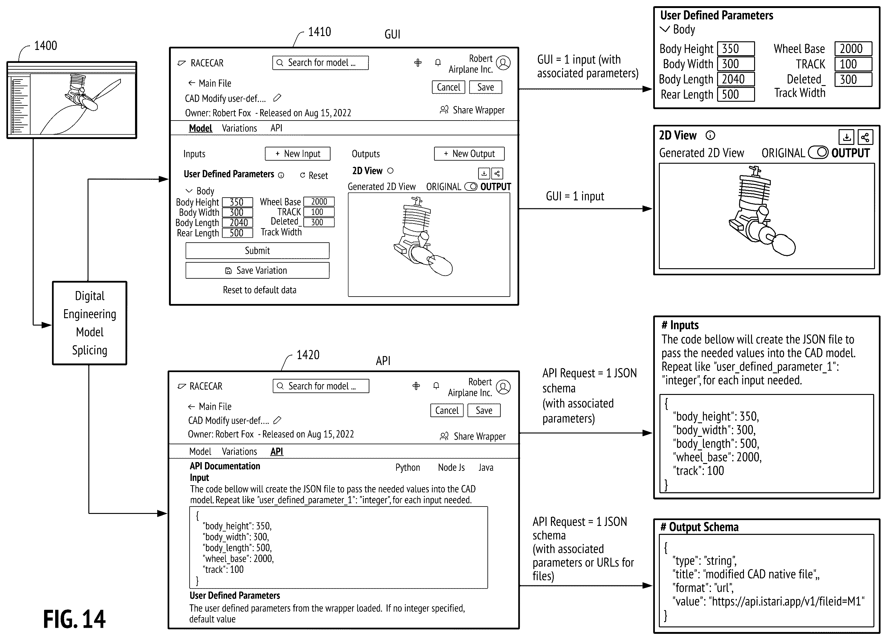 Patent US12367015 Figure 14 – Machine learning engine for workflow enhancement in digital workflows