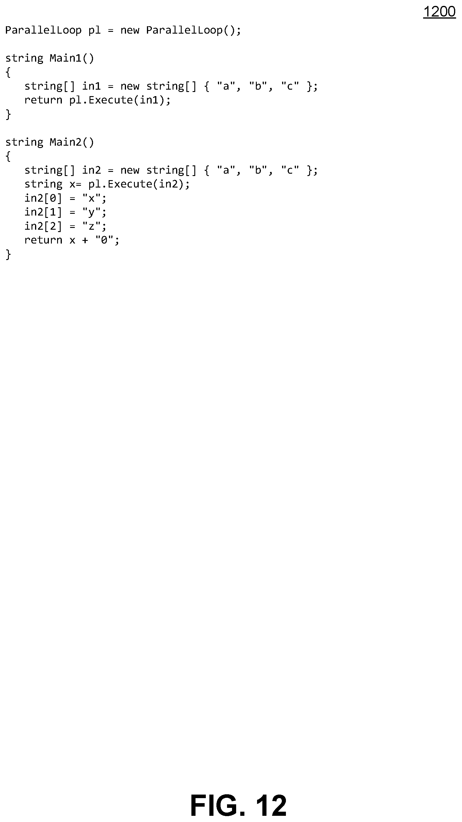 Patent US12367023 Figure 12 – Compilation and execution of source code as services