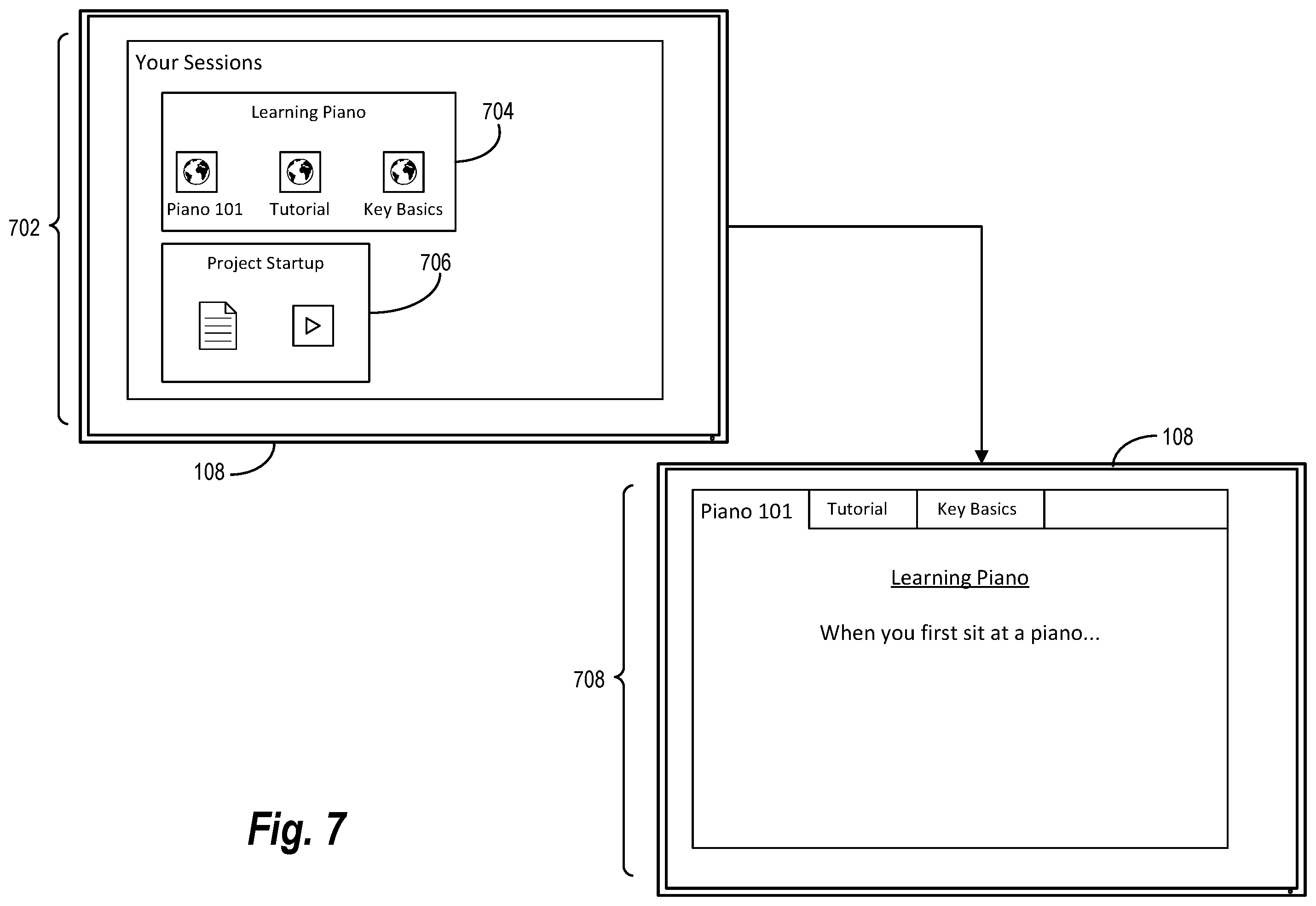 Patent US12367051 Figure 7 – Storing and restoring desktop application scenes