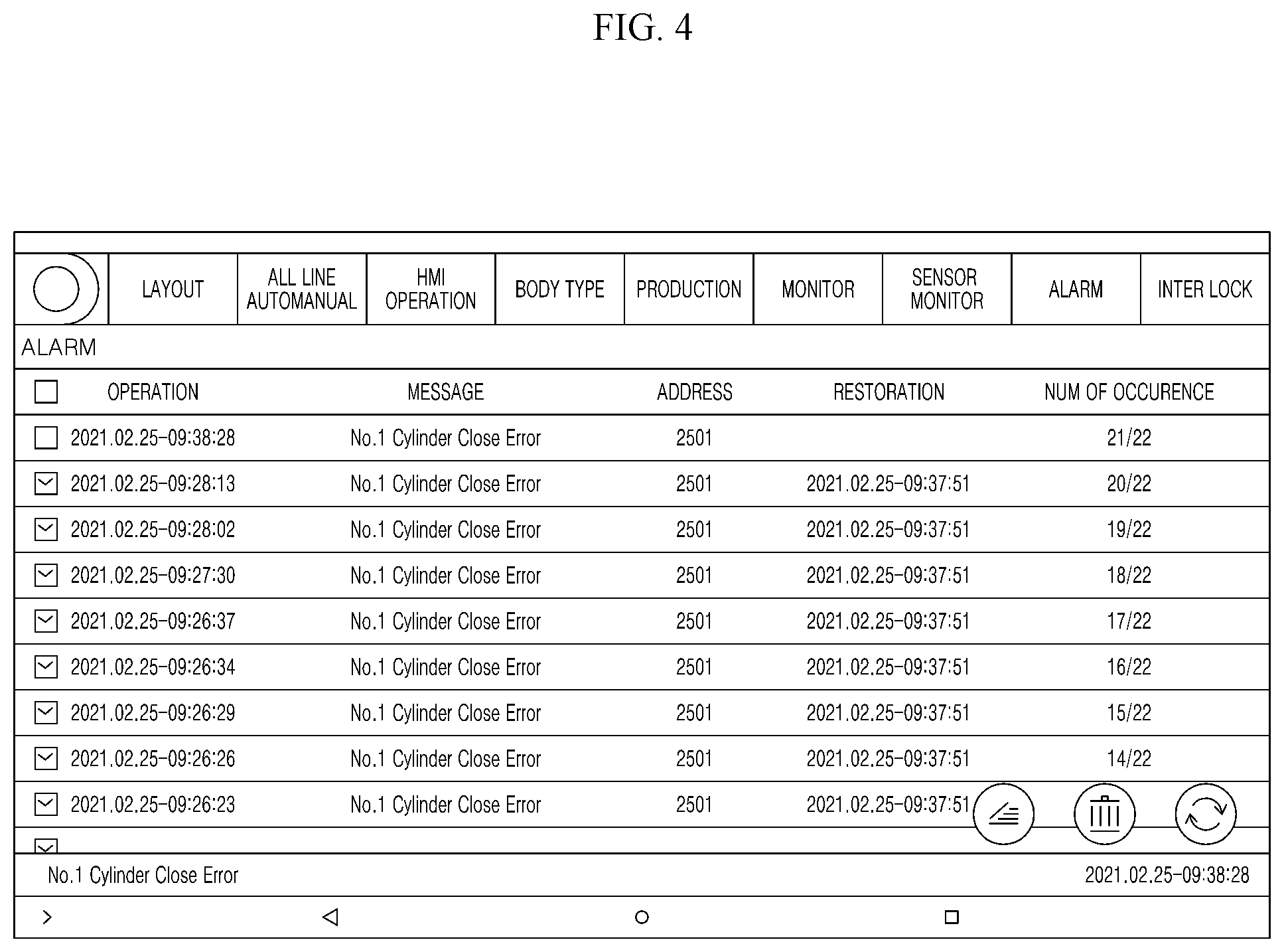 Patent US12367091 Figure 4 – Error log list and alarm service platform and system for supporting the same