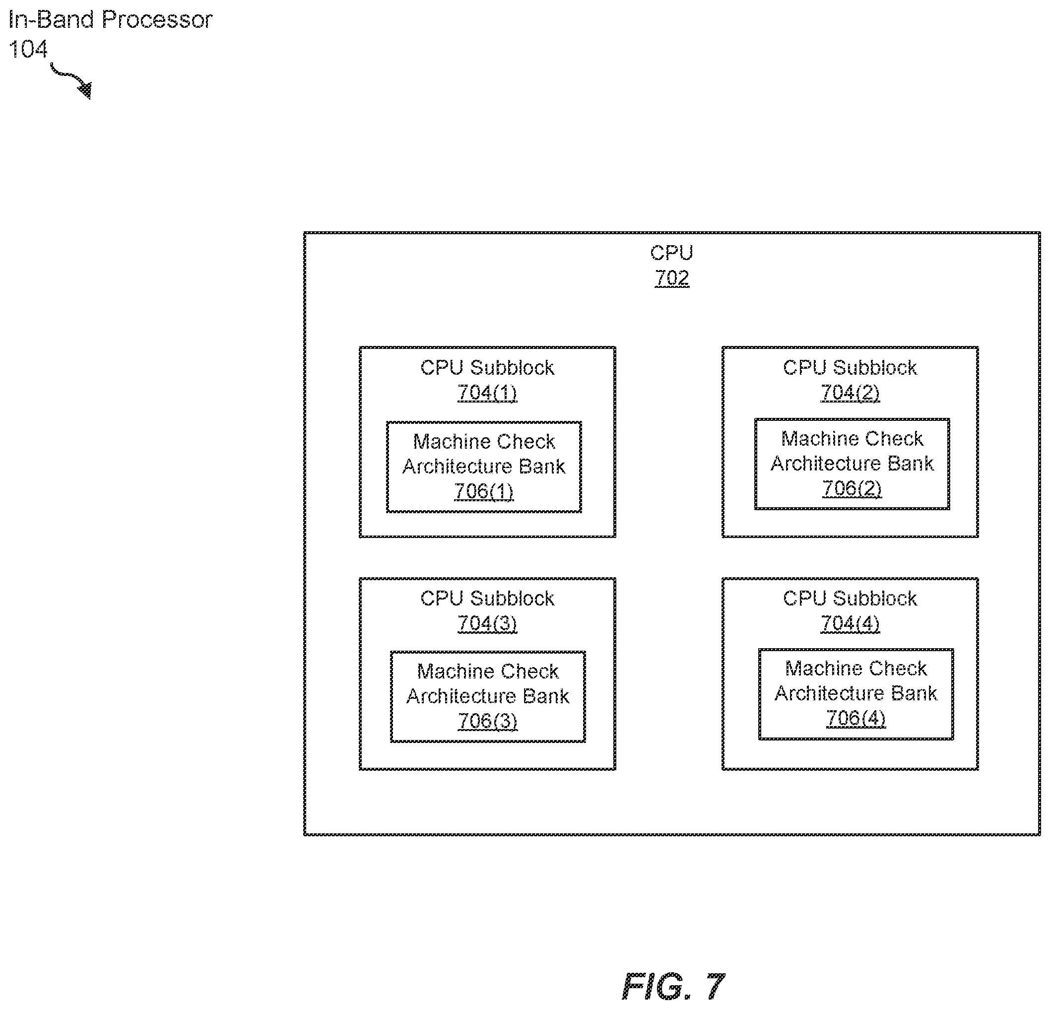 Patent US12367095 Figure 7 – Devices, systems, and methods for out-of-band delivery of error reports