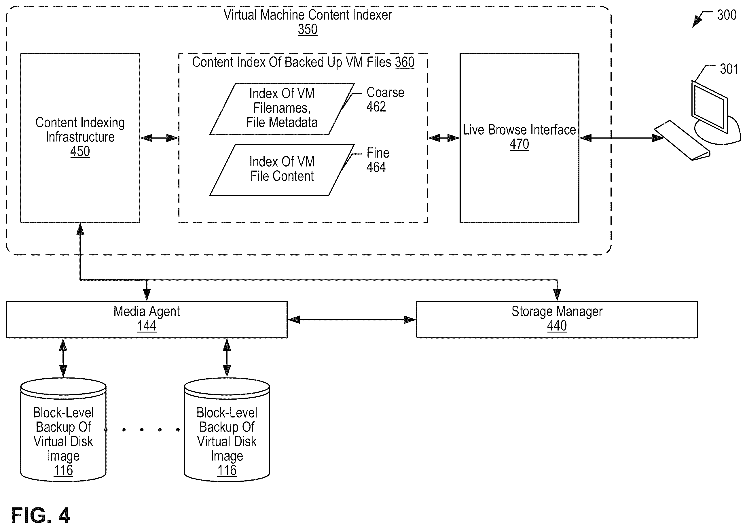 Patent US12367107 Figure 12 – Content indexing of files in virtual disk block-level backup copies