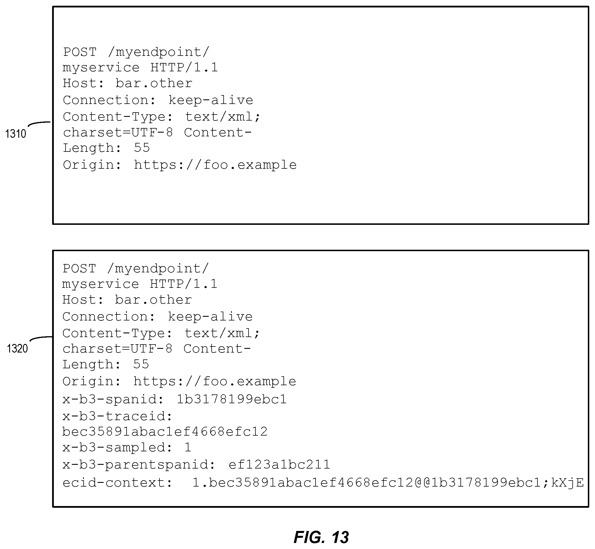 Patent US12367126 Figure 13 – Smart distributed tracing context injection