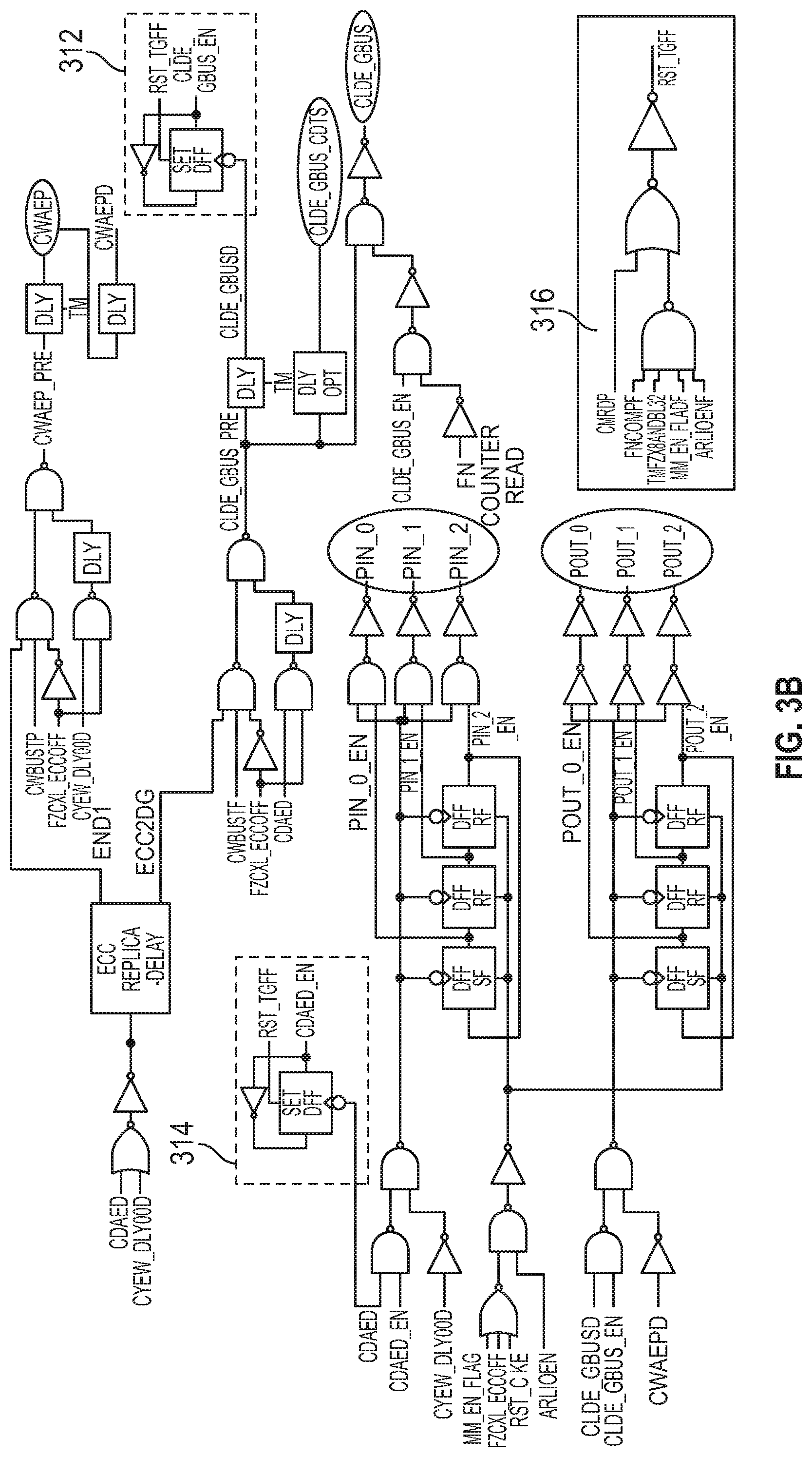 Patent US12367132 Figure 4 – Read control signal generation for memory