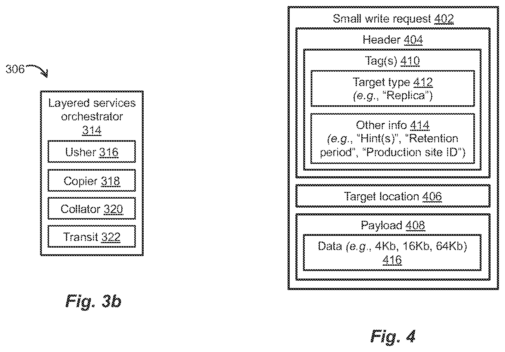 Patent US12367151 Figure 3 – Data path strategies for replica volumes