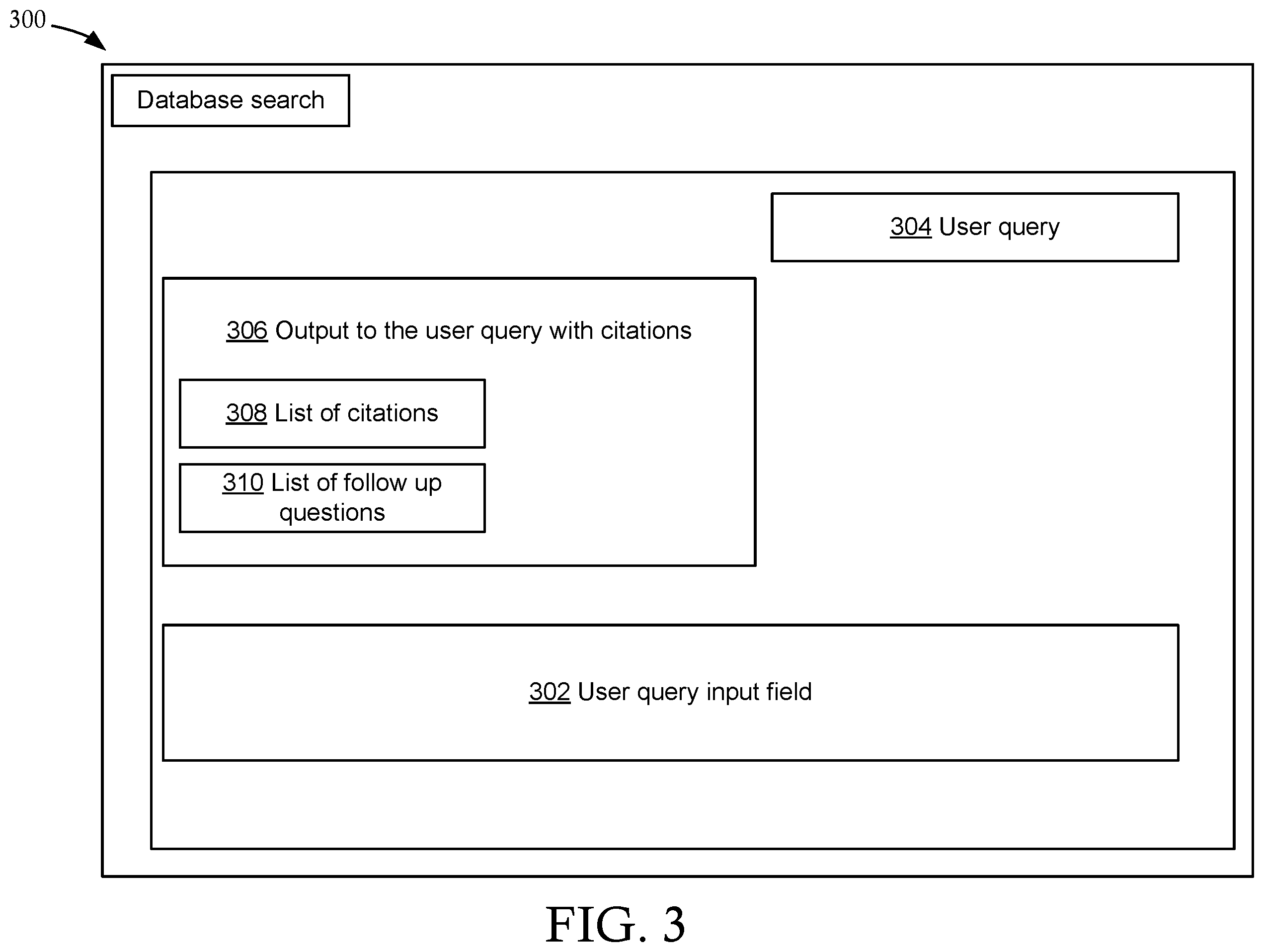 Patent US12367191 Figure 3 – Systems and methods for searching database structures using semantically and categorically similar queries