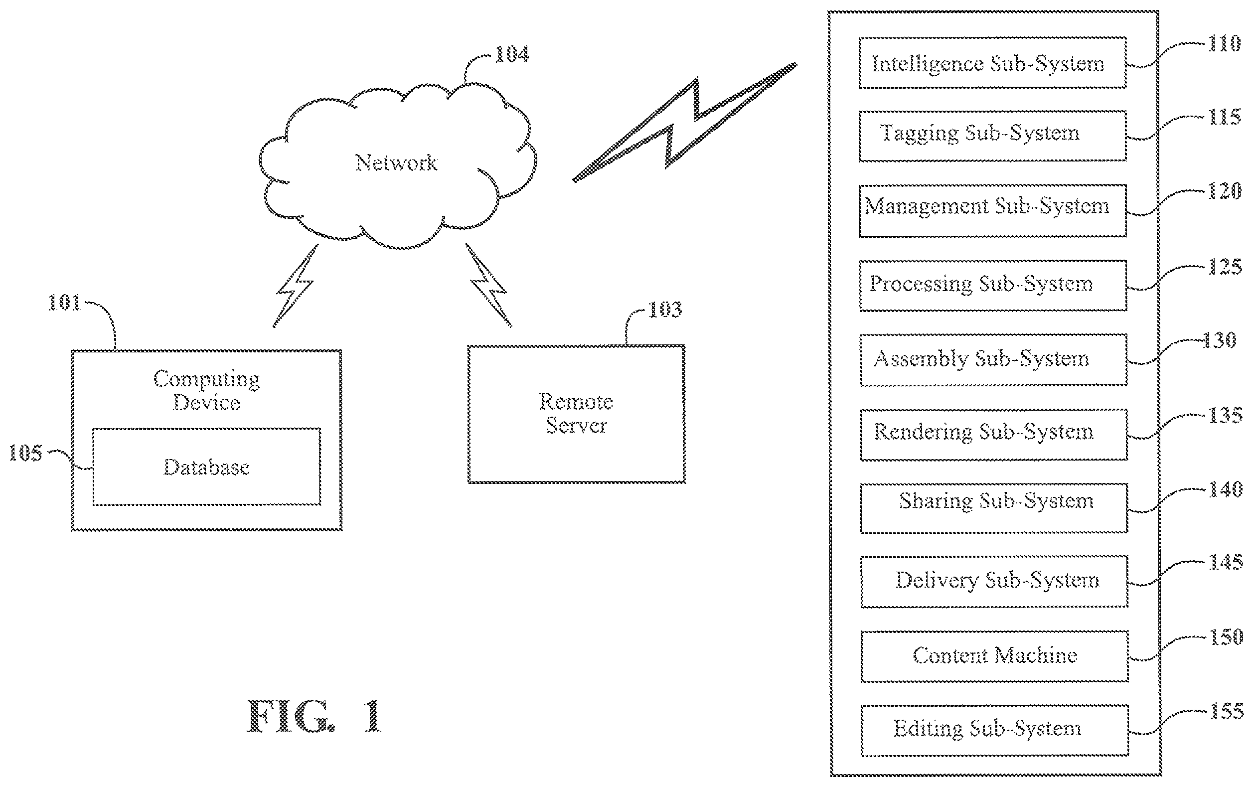 Patent US12367211 Figure 1 – System and method for content creation and delivery