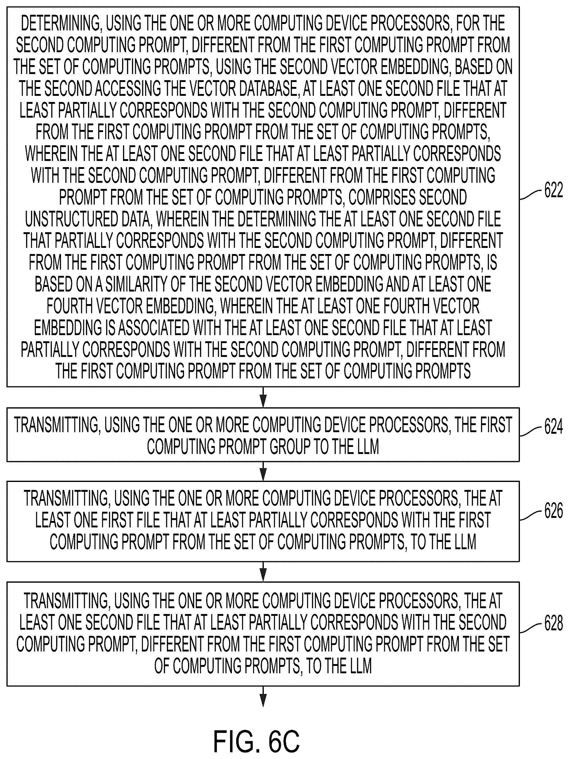 Patent US12367213 Figure 10 – Generating structured data from unstructured data using metadata from a large language model