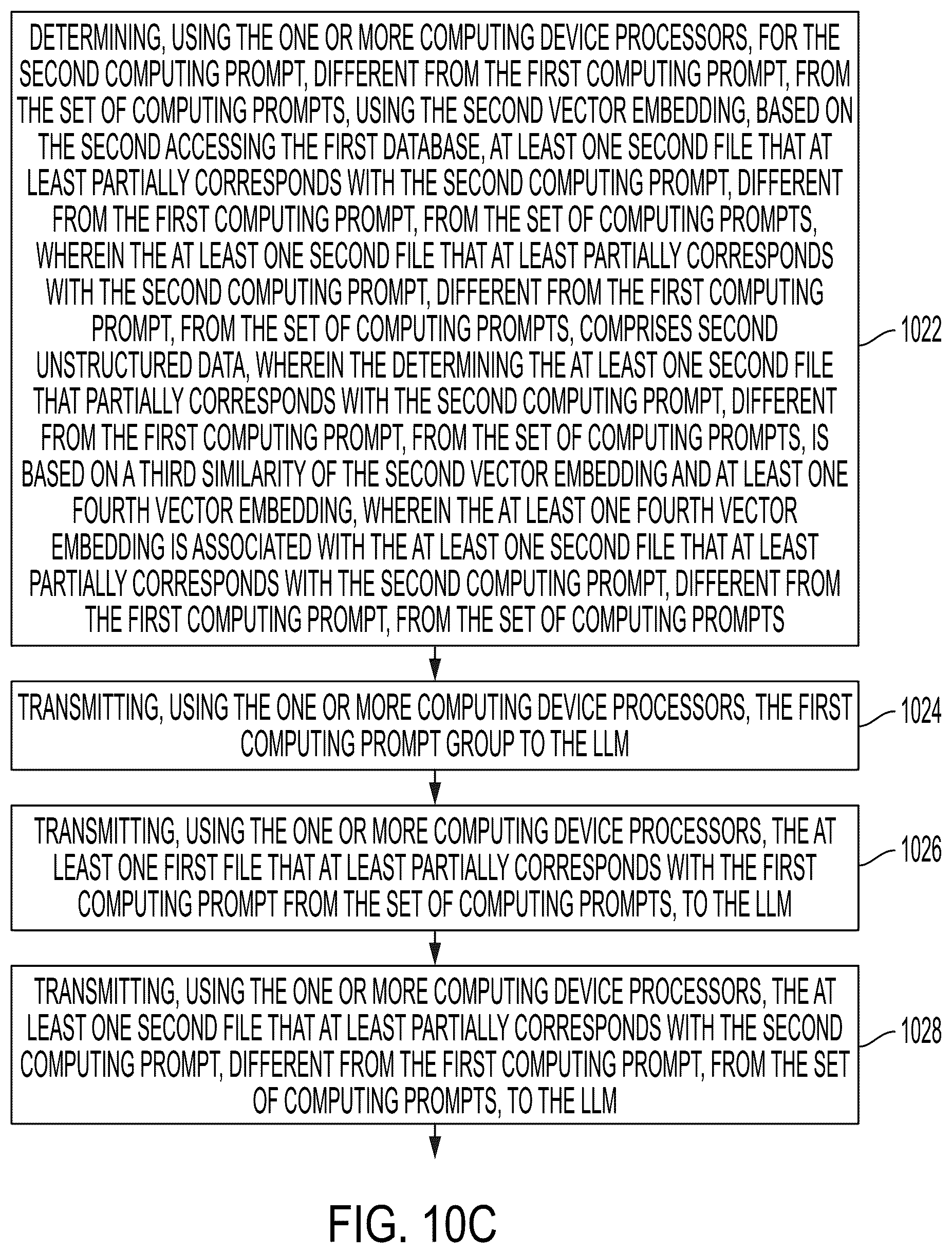 Patent US12367213 Figure 18 – Generating structured data from unstructured data using metadata from a large language model