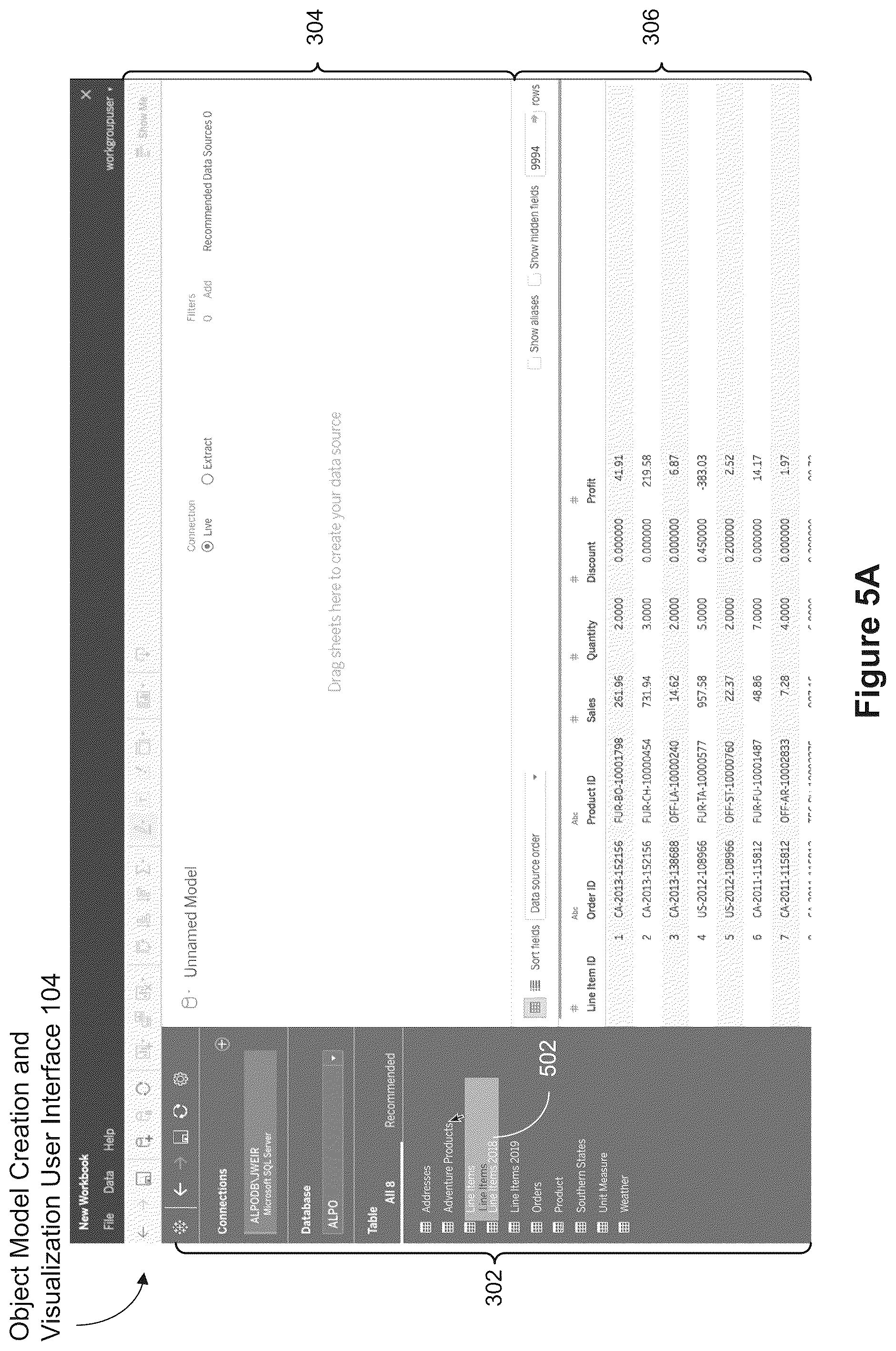 Patent US12367222 Figure 7 – Using visual cues to validate object models of database tables