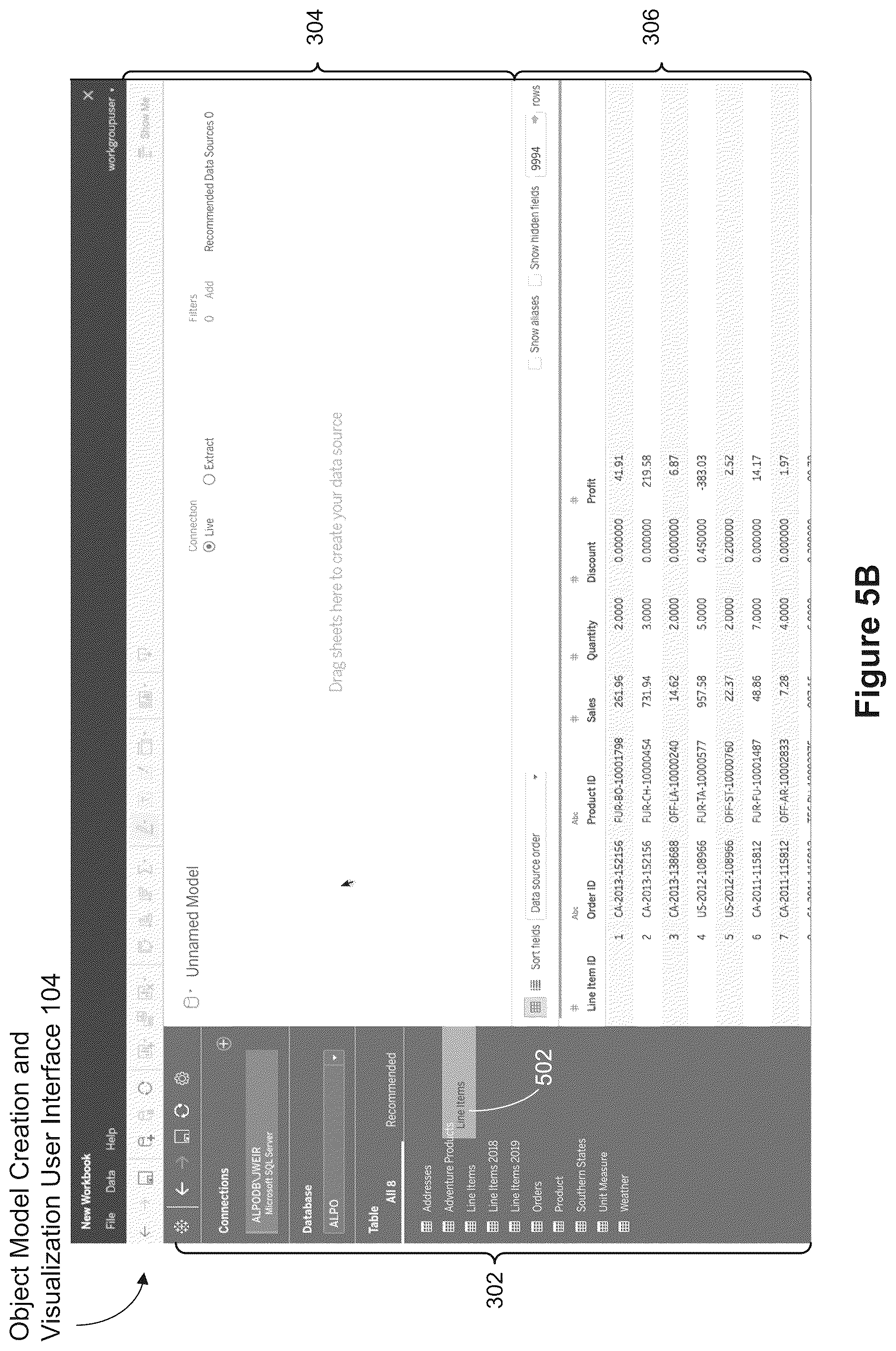 Patent US12367222 Figure 8 – Using visual cues to validate object models of database tables