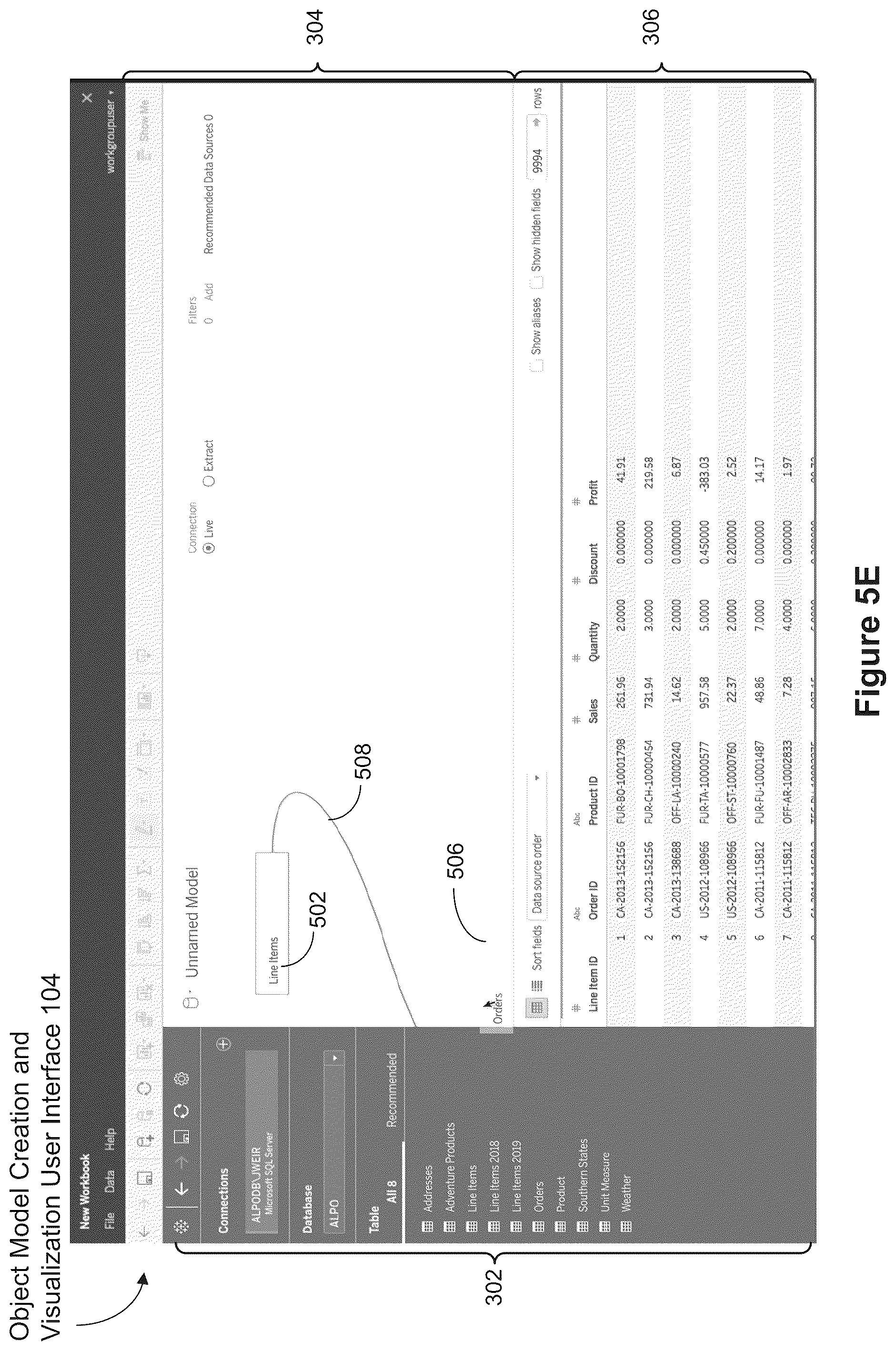Patent US12367222 Figure 11 – Using visual cues to validate object models of database tables
