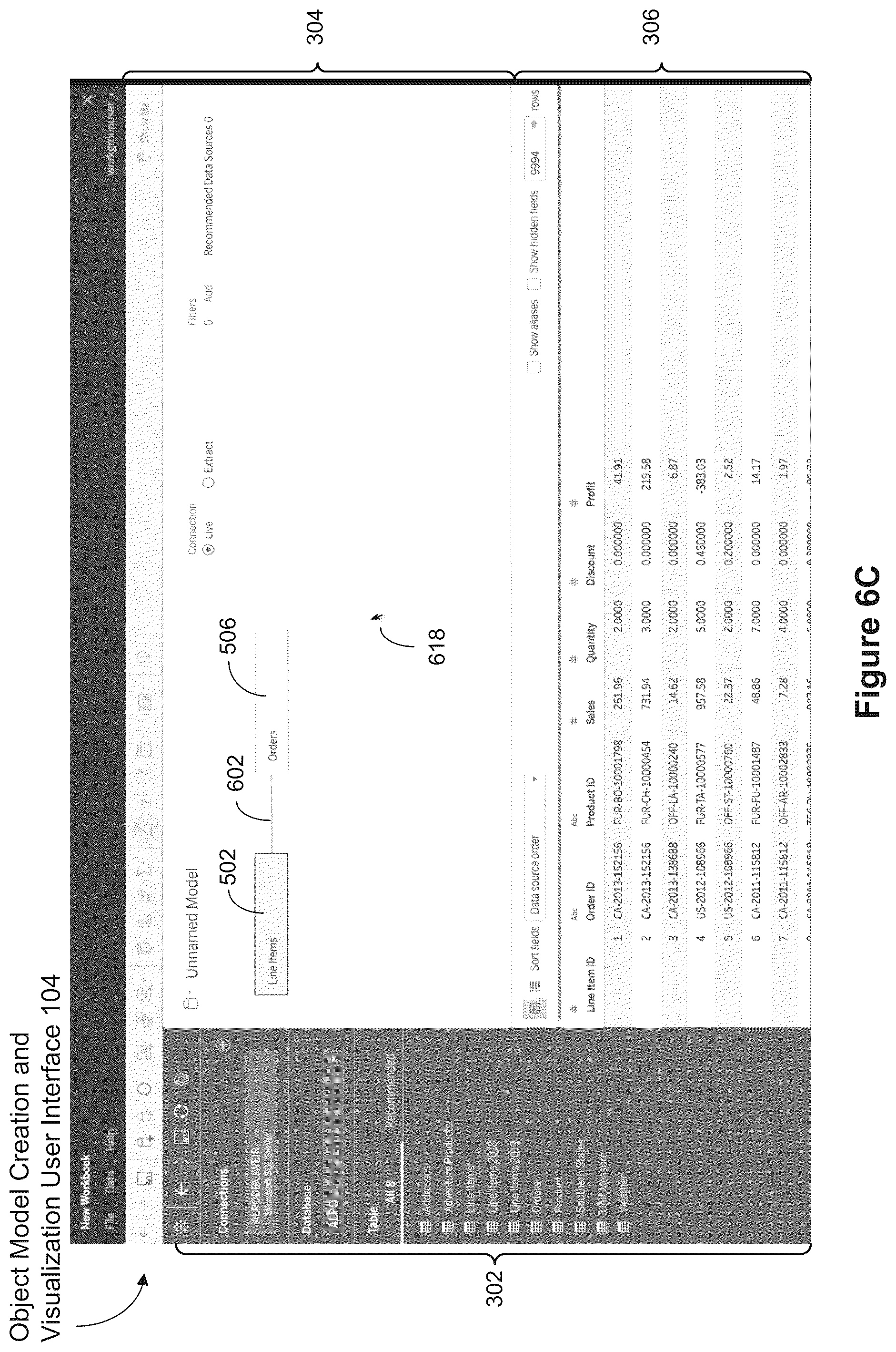 Patent US12367222 Figure 16 – Using visual cues to validate object models of database tables