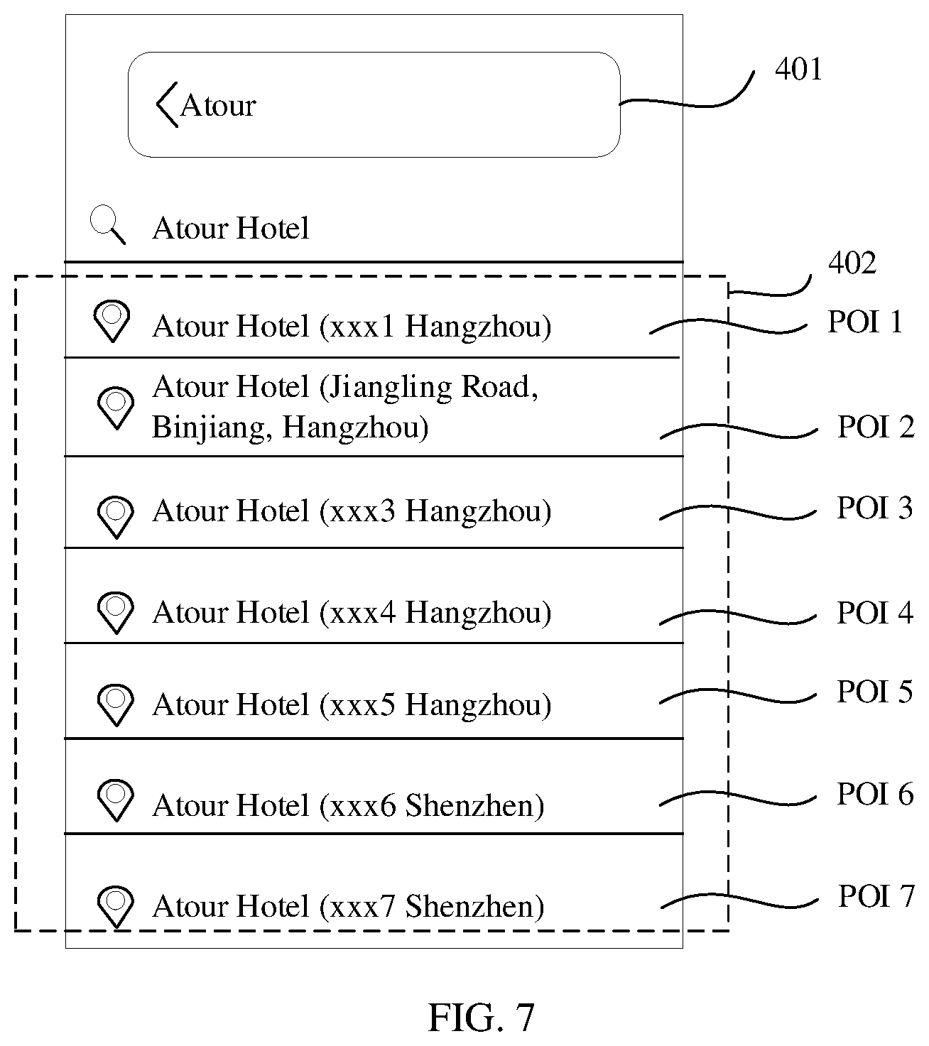 Patent US12367227 Figure 4 – Method and apparatus for searching for point of information