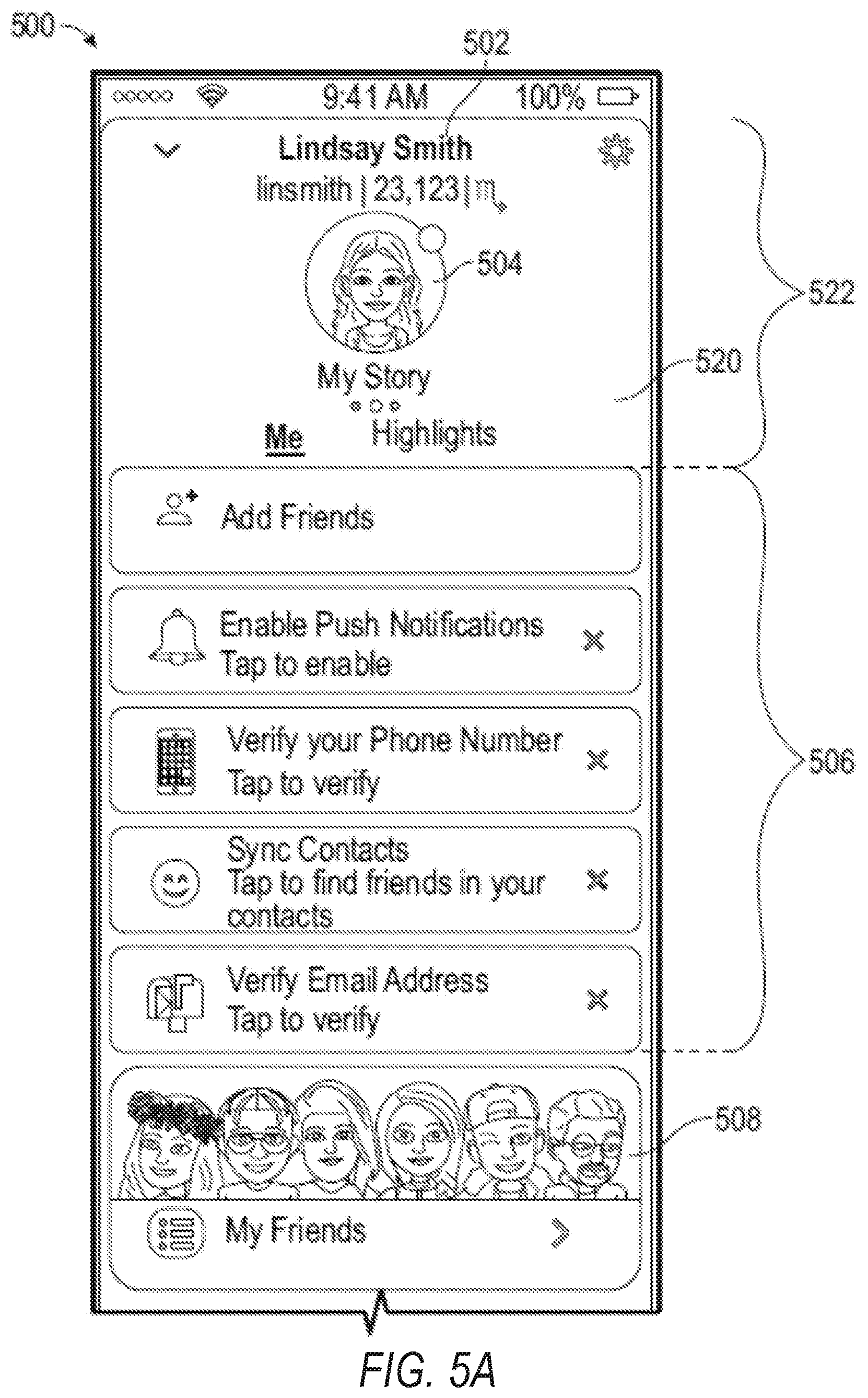 Patent US12367231 Figure 5 – Content sharing platform profile generation