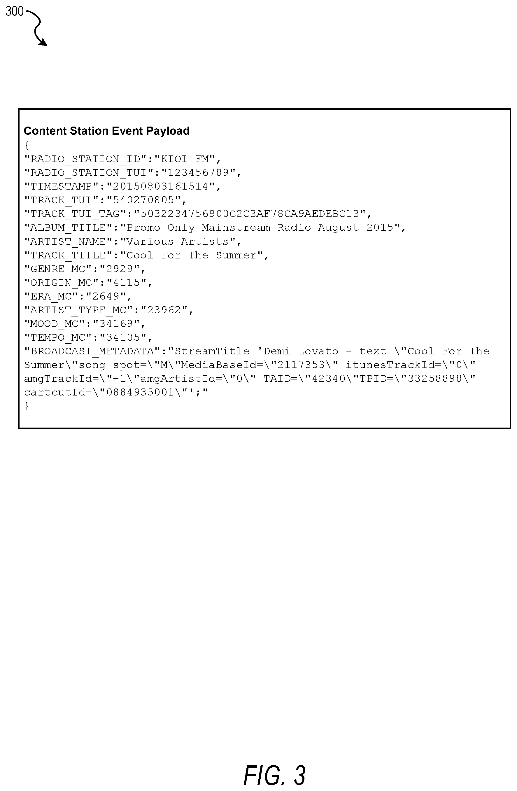 Patent US12367235 Figure 3 – Broadcast profiling system