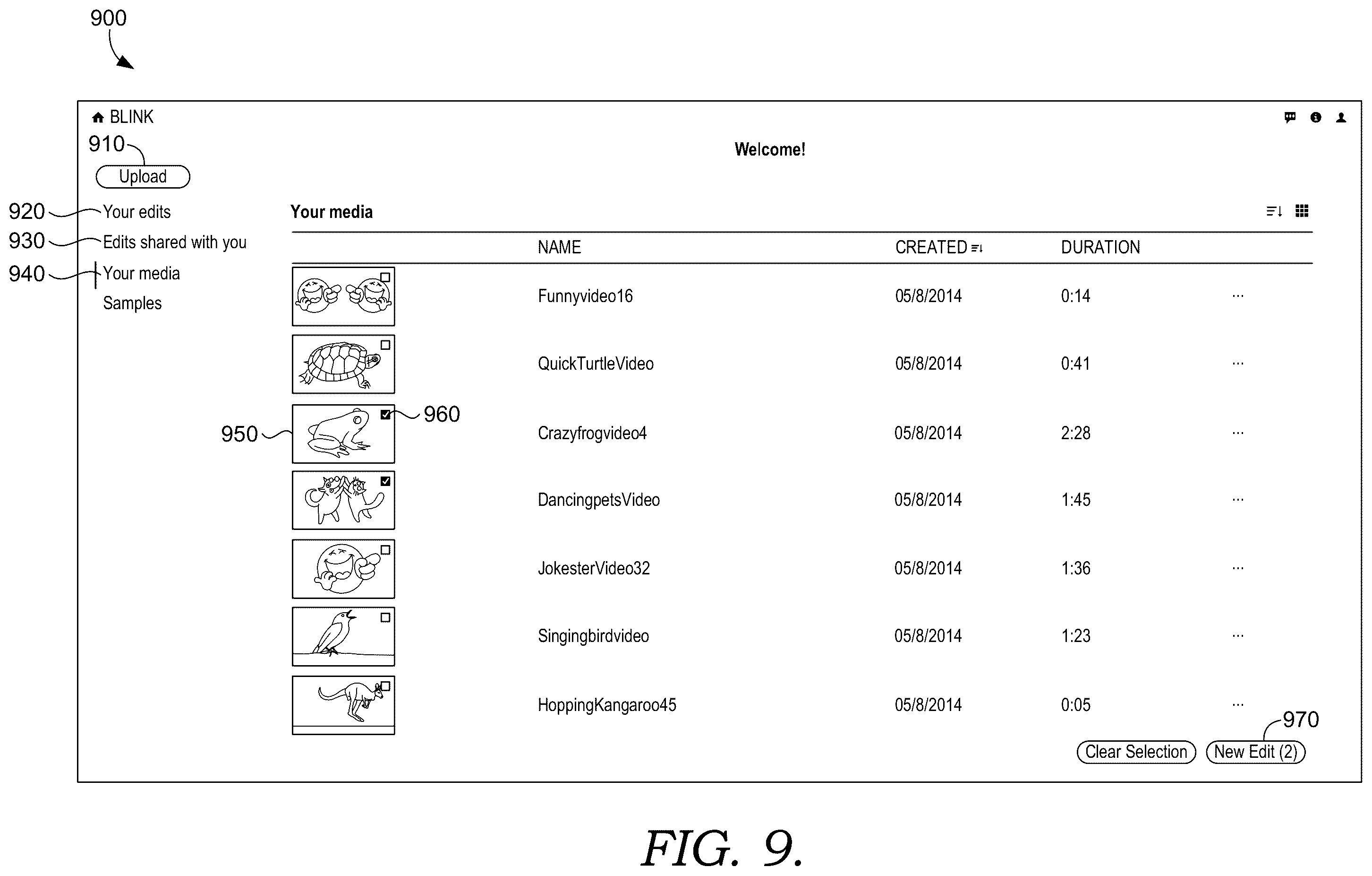 Patent US12367238 Figure 12 – Visual and text search interface for text-based video editing