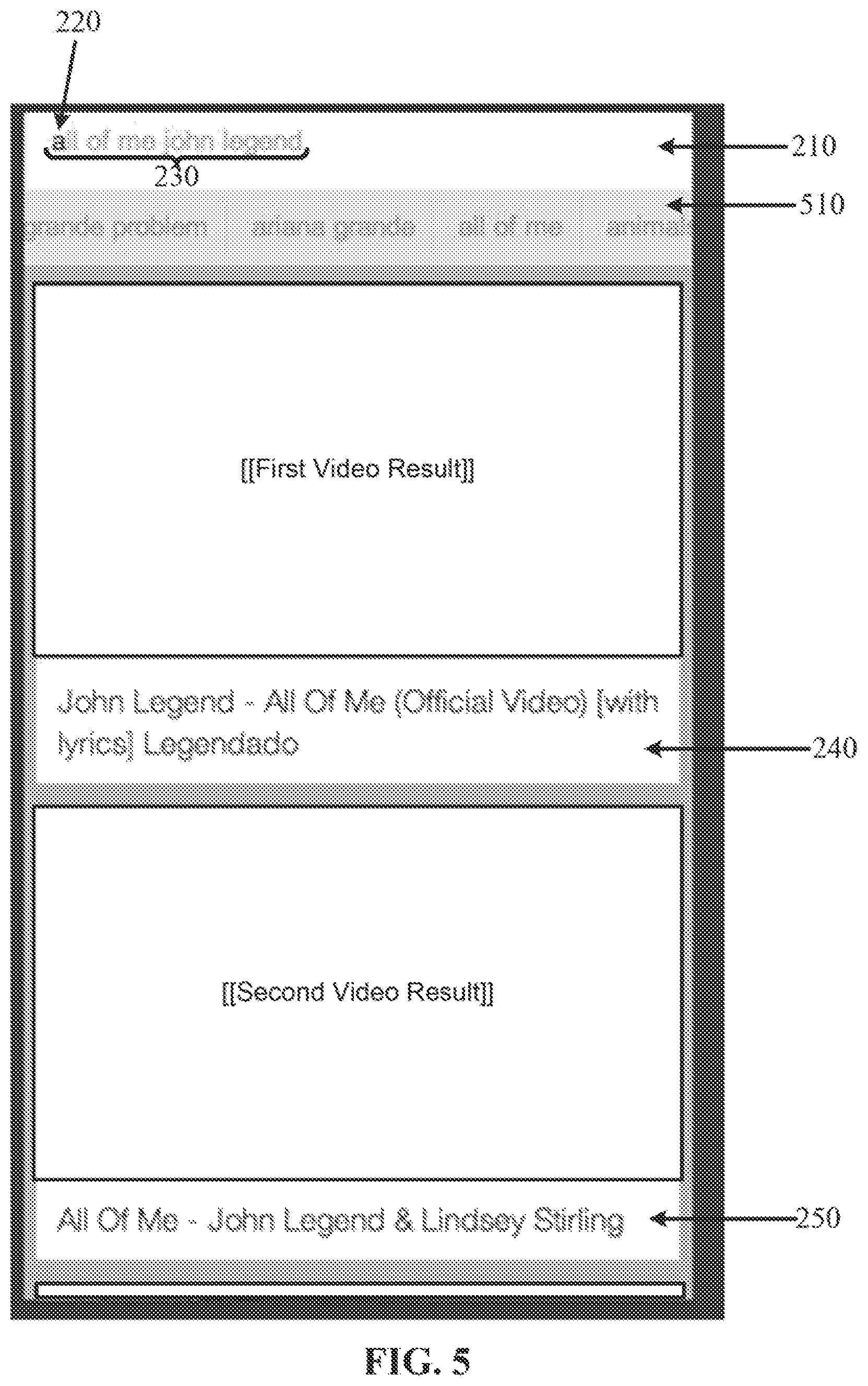 Patent US12367239 Figure 5 – Methods, systems, and media for searching for video content