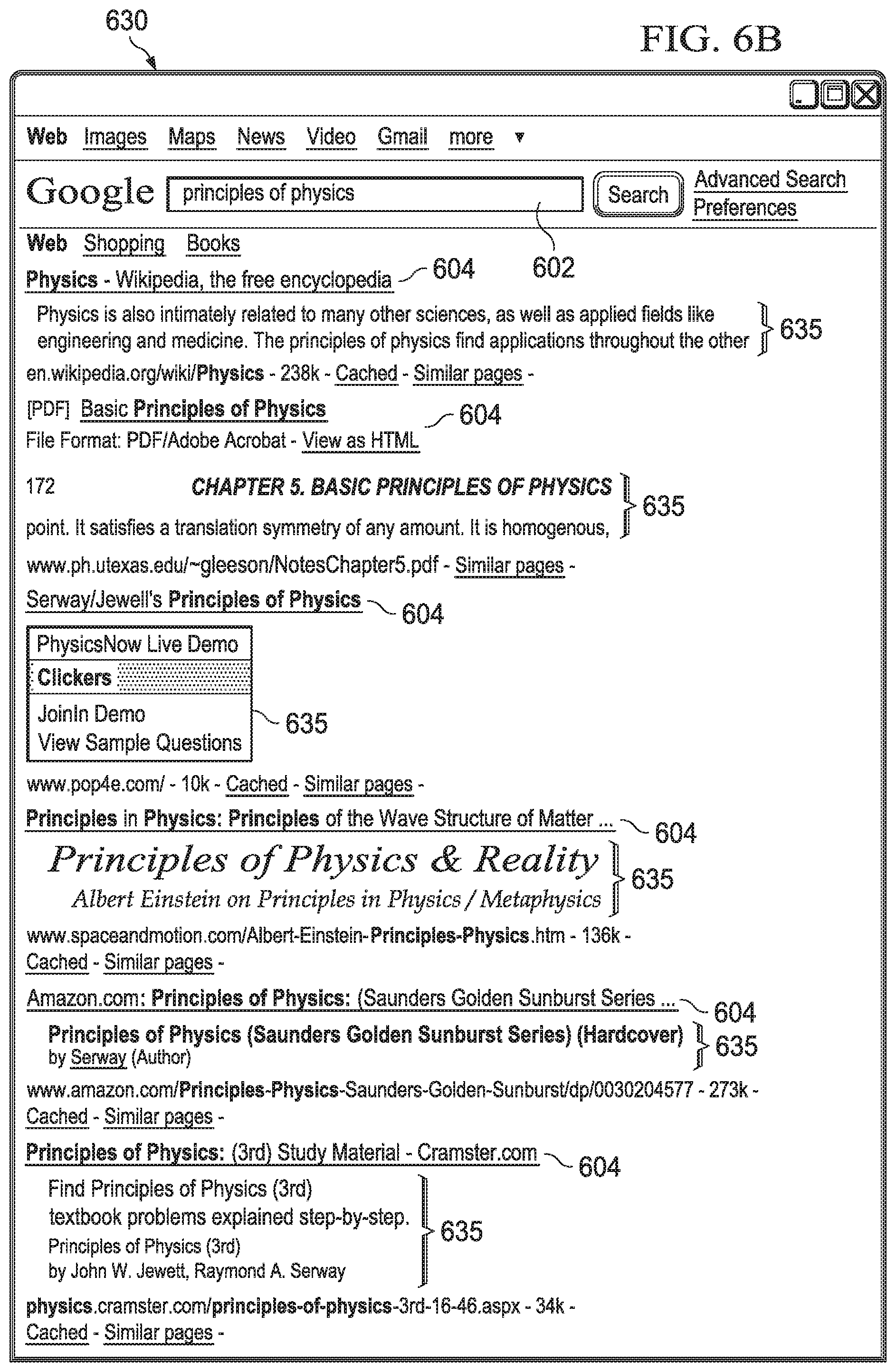 Patent US12367246 Figure 7 – Displaying stylized text snippets with search engine results