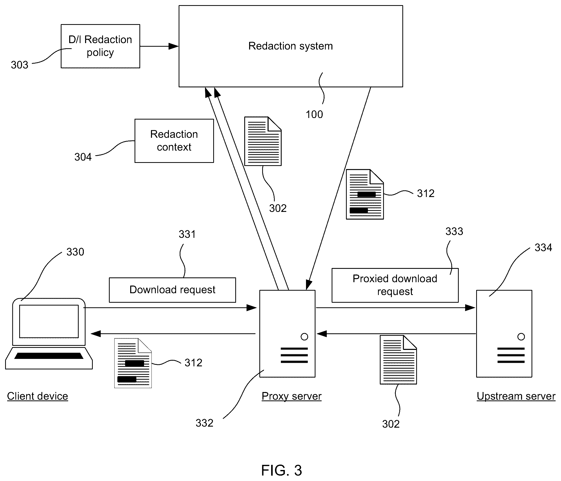 Patent US12367250 Figure 3 – Detection and removal of predefined sensitive information types from electronic documents