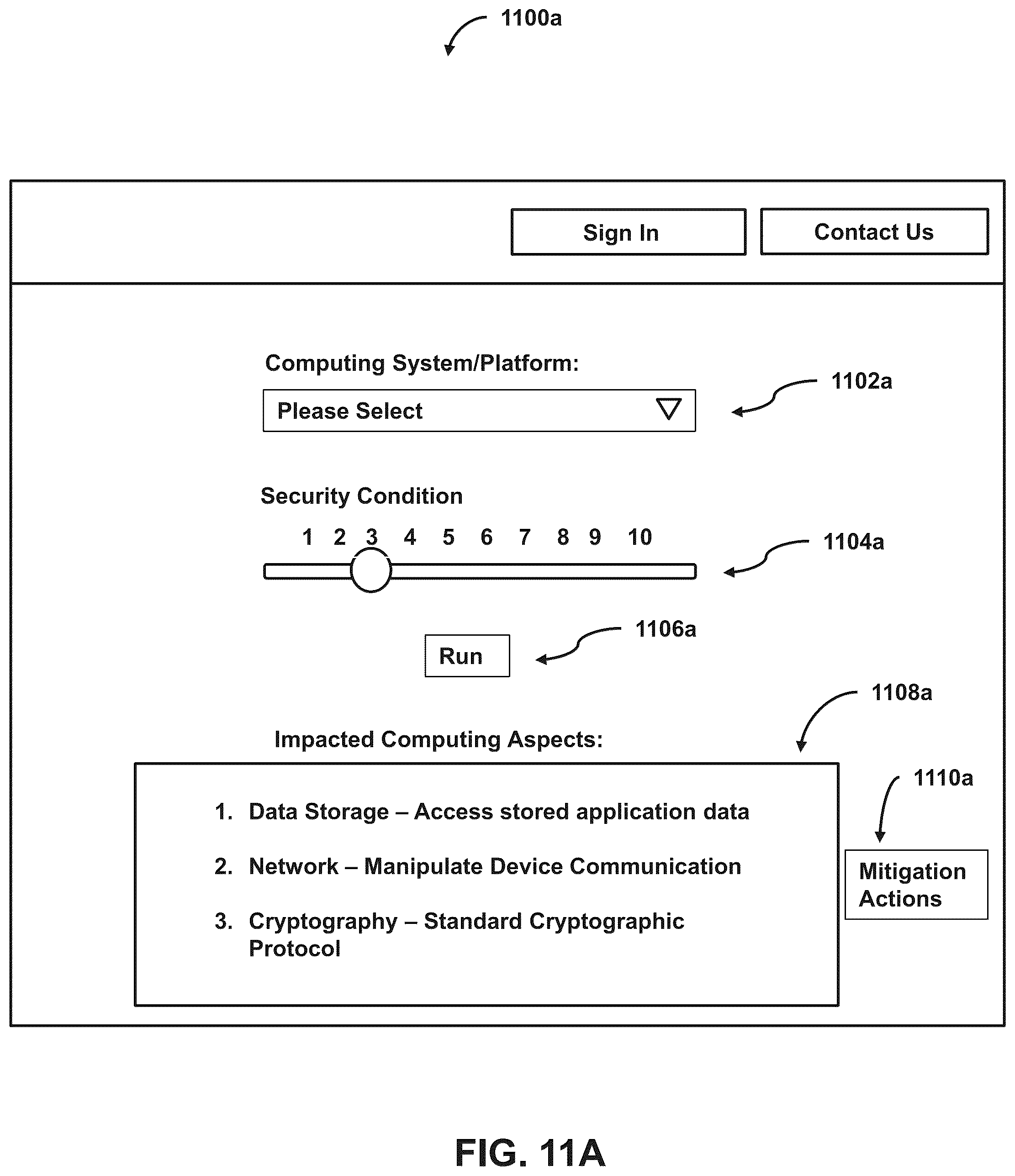Patent US12367292 Figure 11 – Providing user-induced variable identification of end-to-end computing system security impact information systems and methods