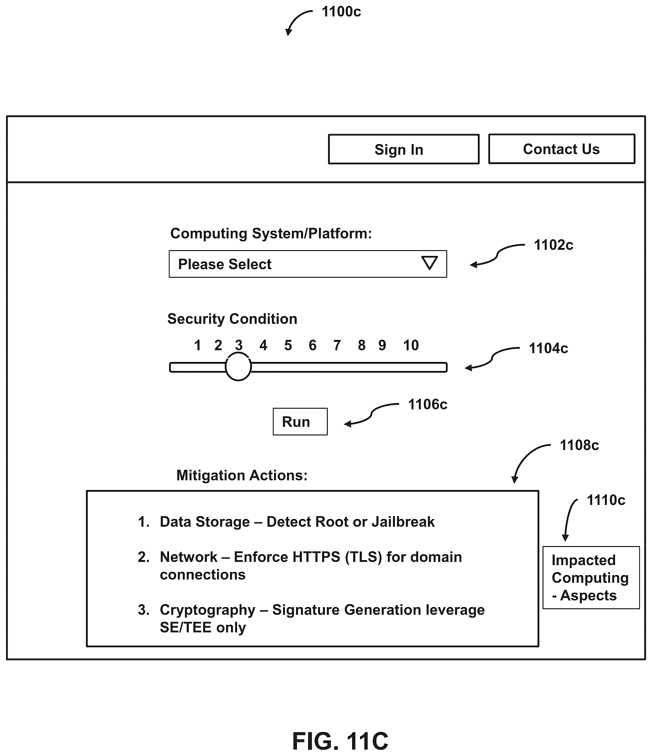 Patent US12367292 Figure 13 – Providing user-induced variable identification of end-to-end computing system security impact information systems and methods