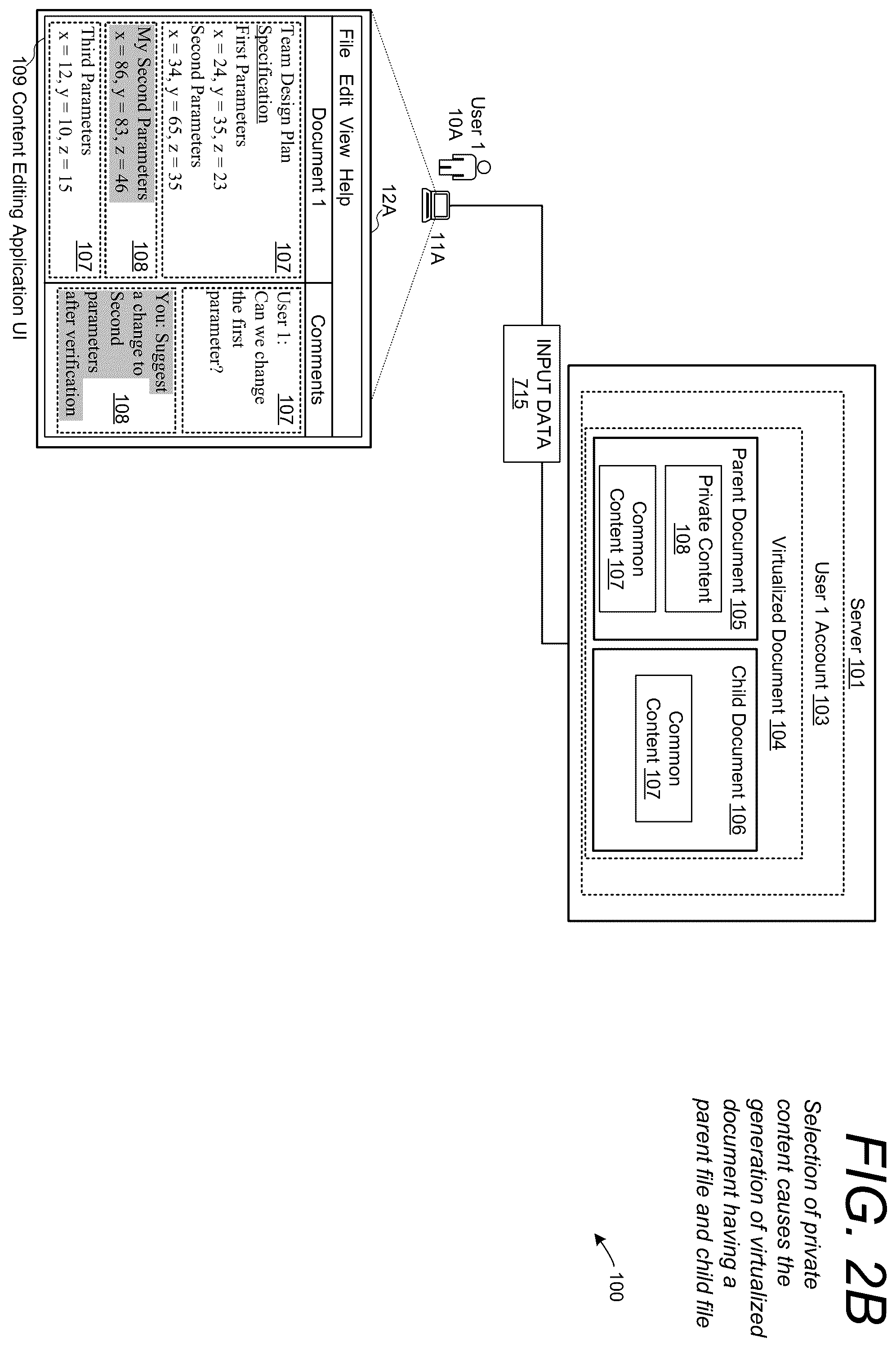 Patent US12367303 Figure 3 – Enhanced security features for controlling access to shared content and private content of a shared document