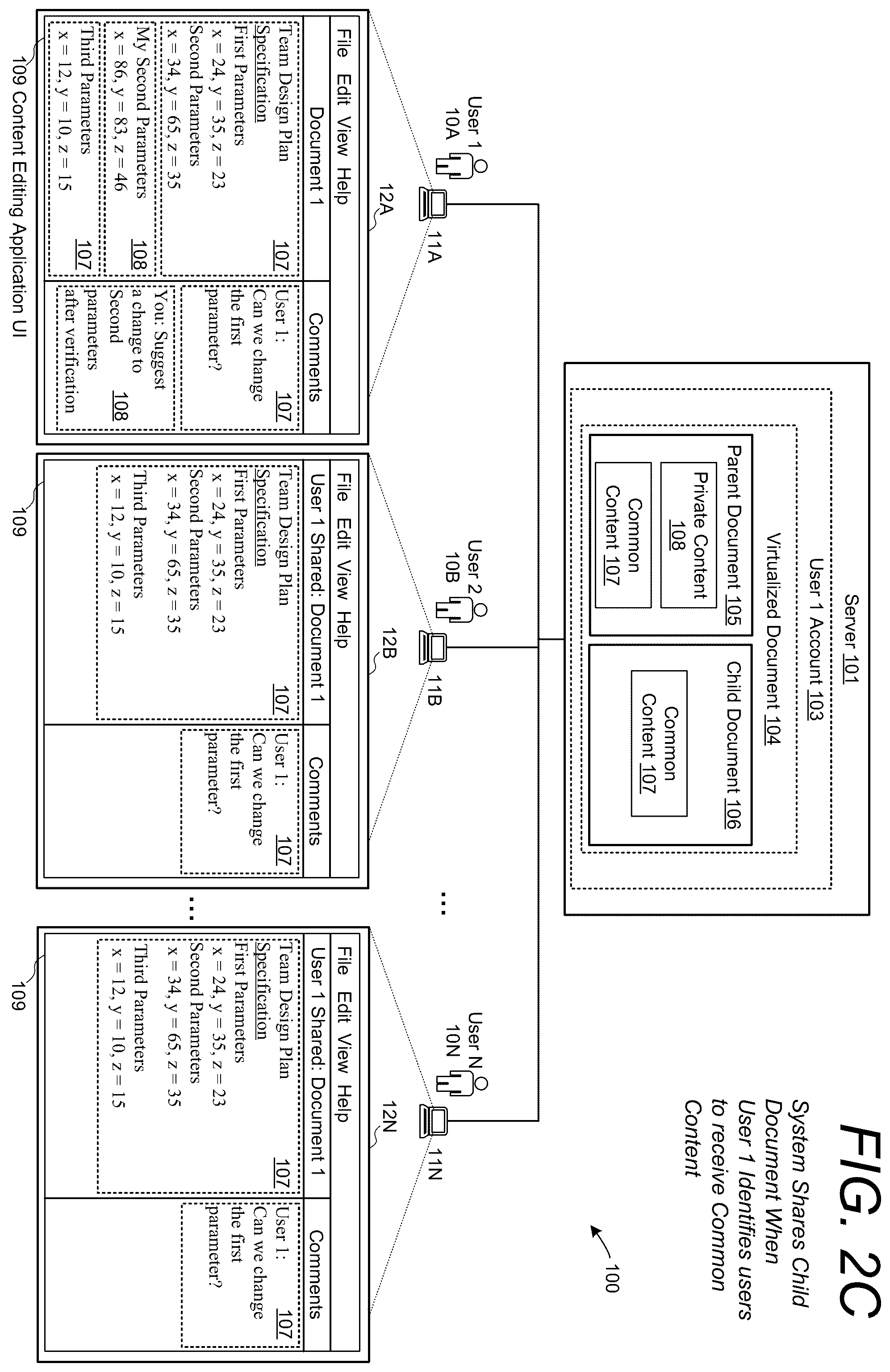 Patent US12367303 Figure 4 – Enhanced security features for controlling access to shared content and private content of a shared document