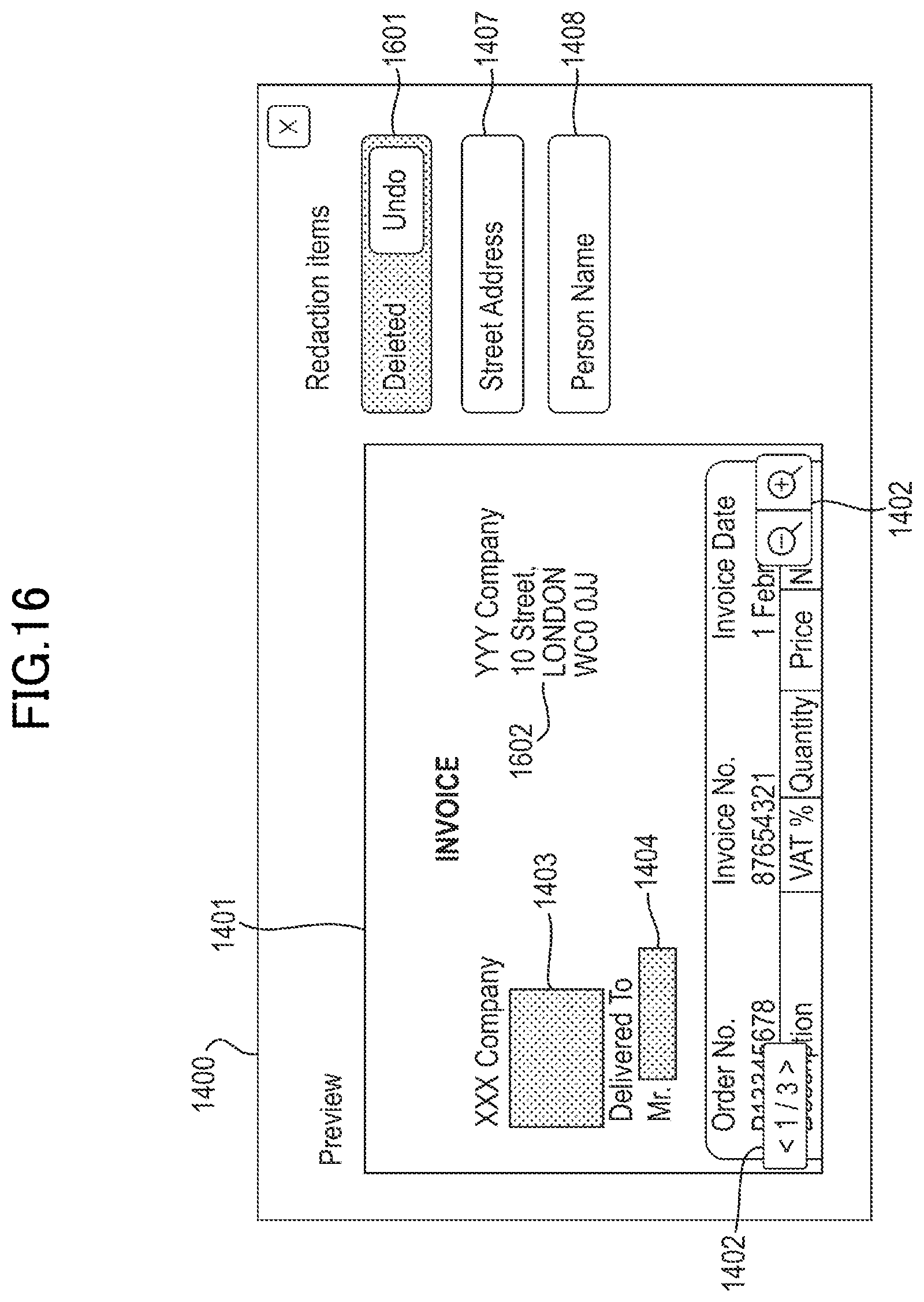 Patent US12367304 Figure 17 – Method and apparatus for document processing