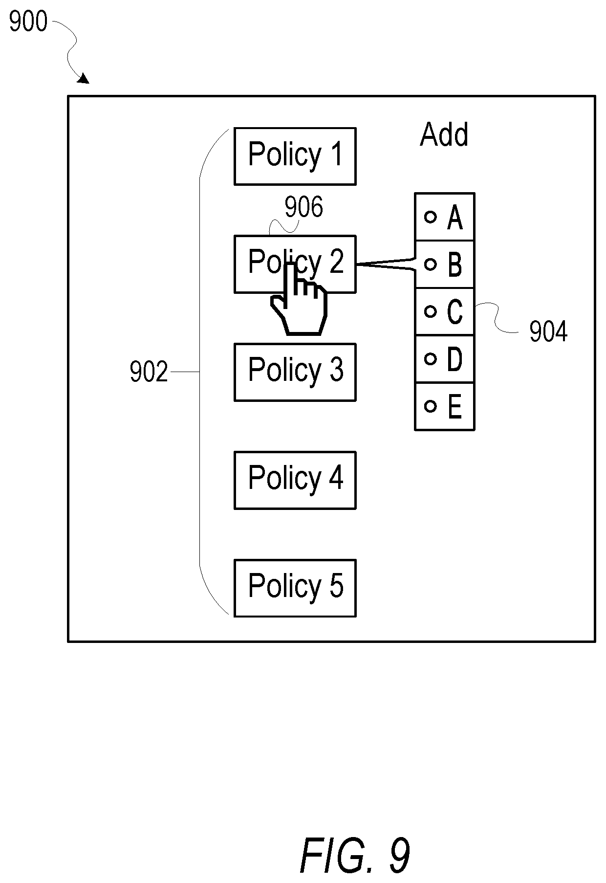 Patent US12367305 Figure 9 – Row-level and column-level policy service