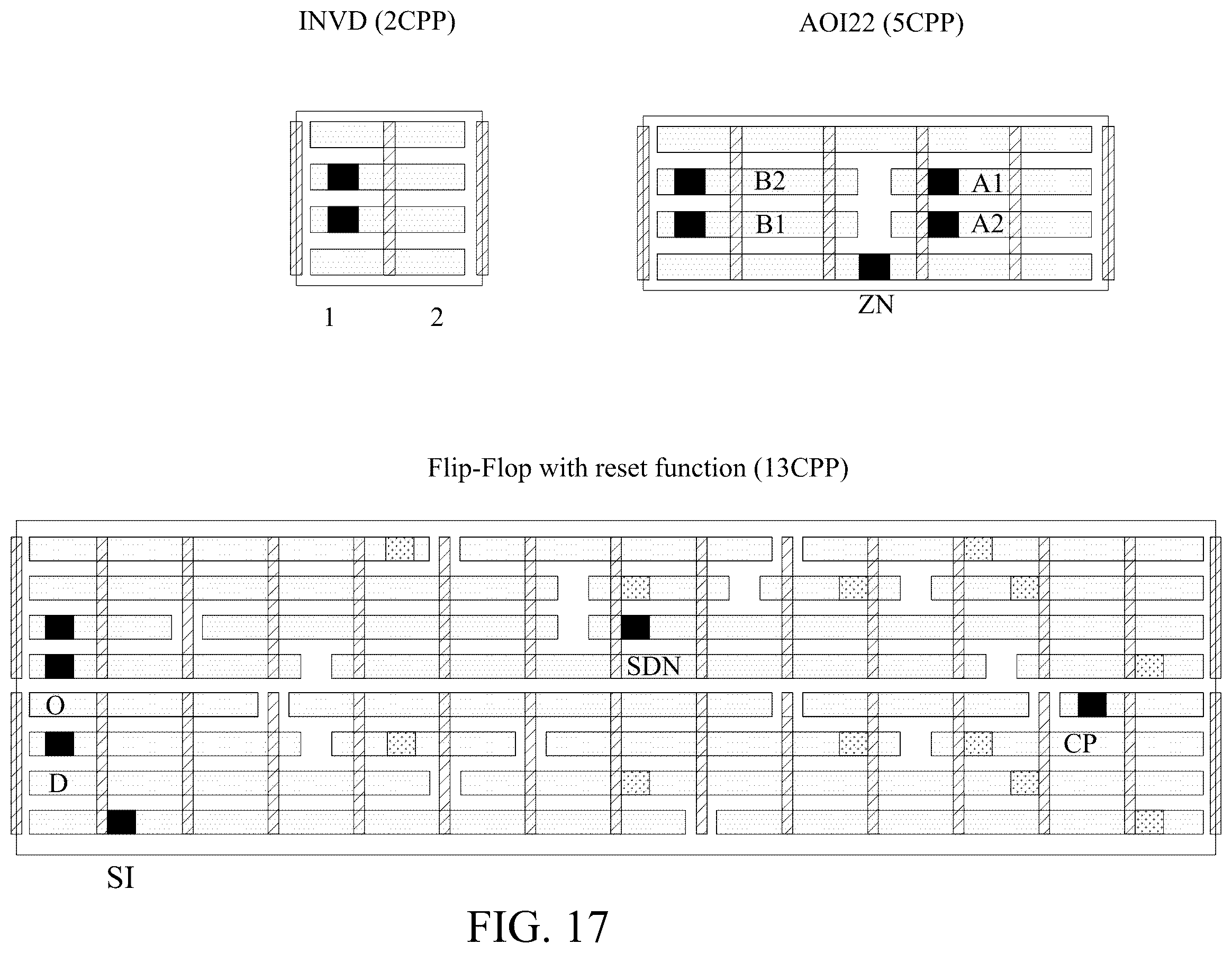 Patent US12367332 Figure 17 – Mixed poly pitch design solution for power trim