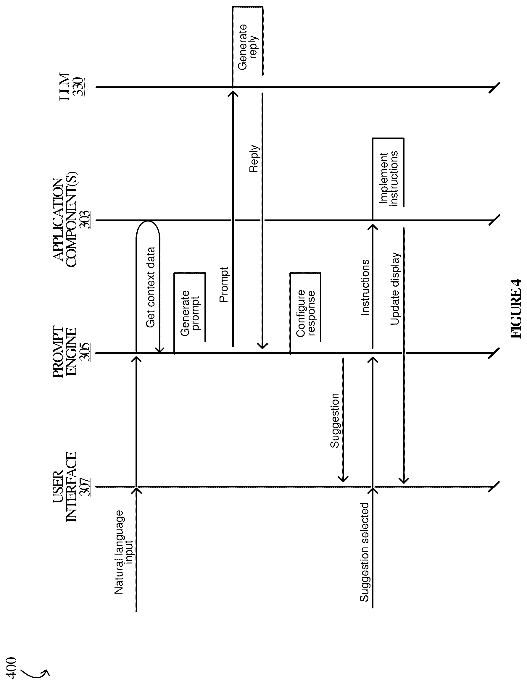 Patent US12367336 Figure 4 – Chain of thought reasoning for LLM integrations in spreadsheet environments