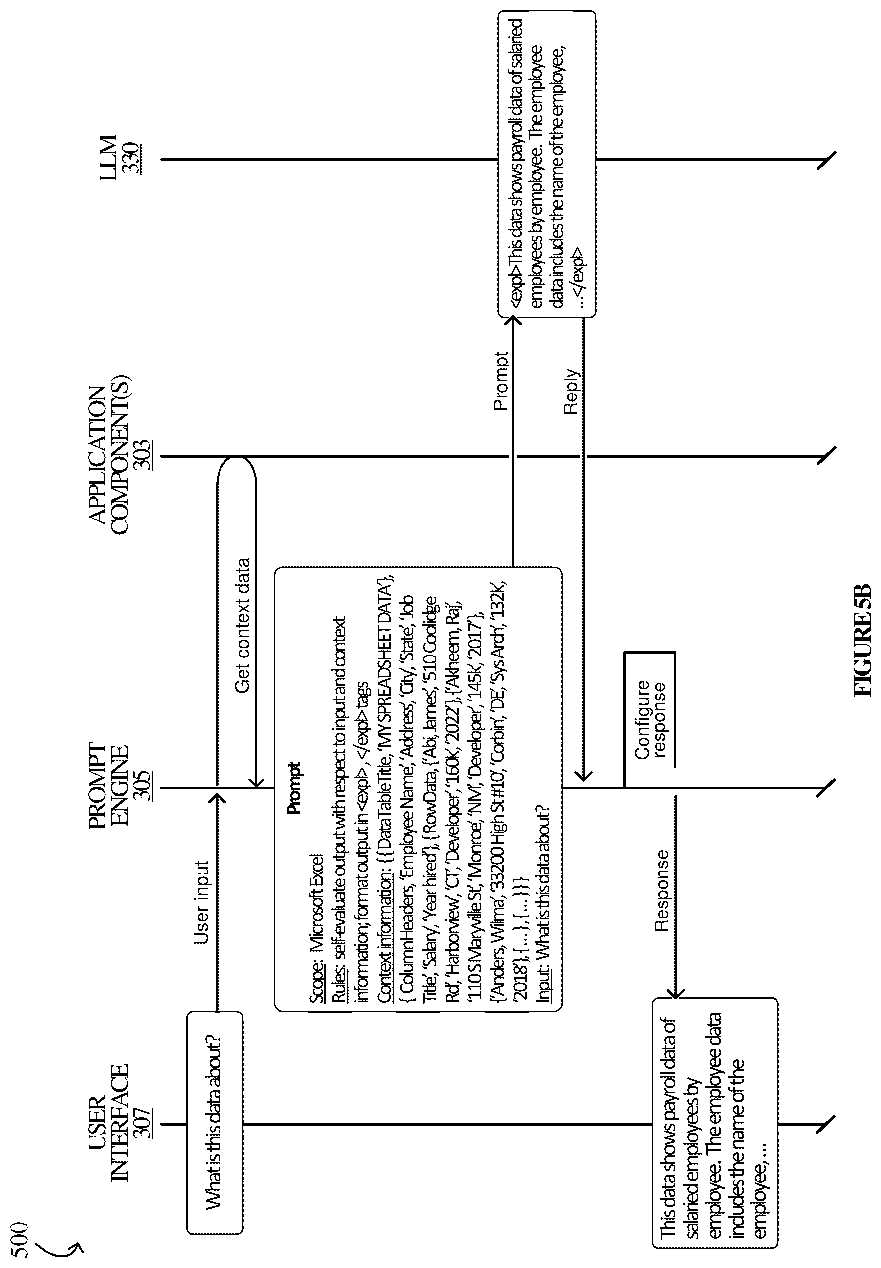 Patent US12367336 Figure 6 – Chain of thought reasoning for LLM integrations in spreadsheet environments