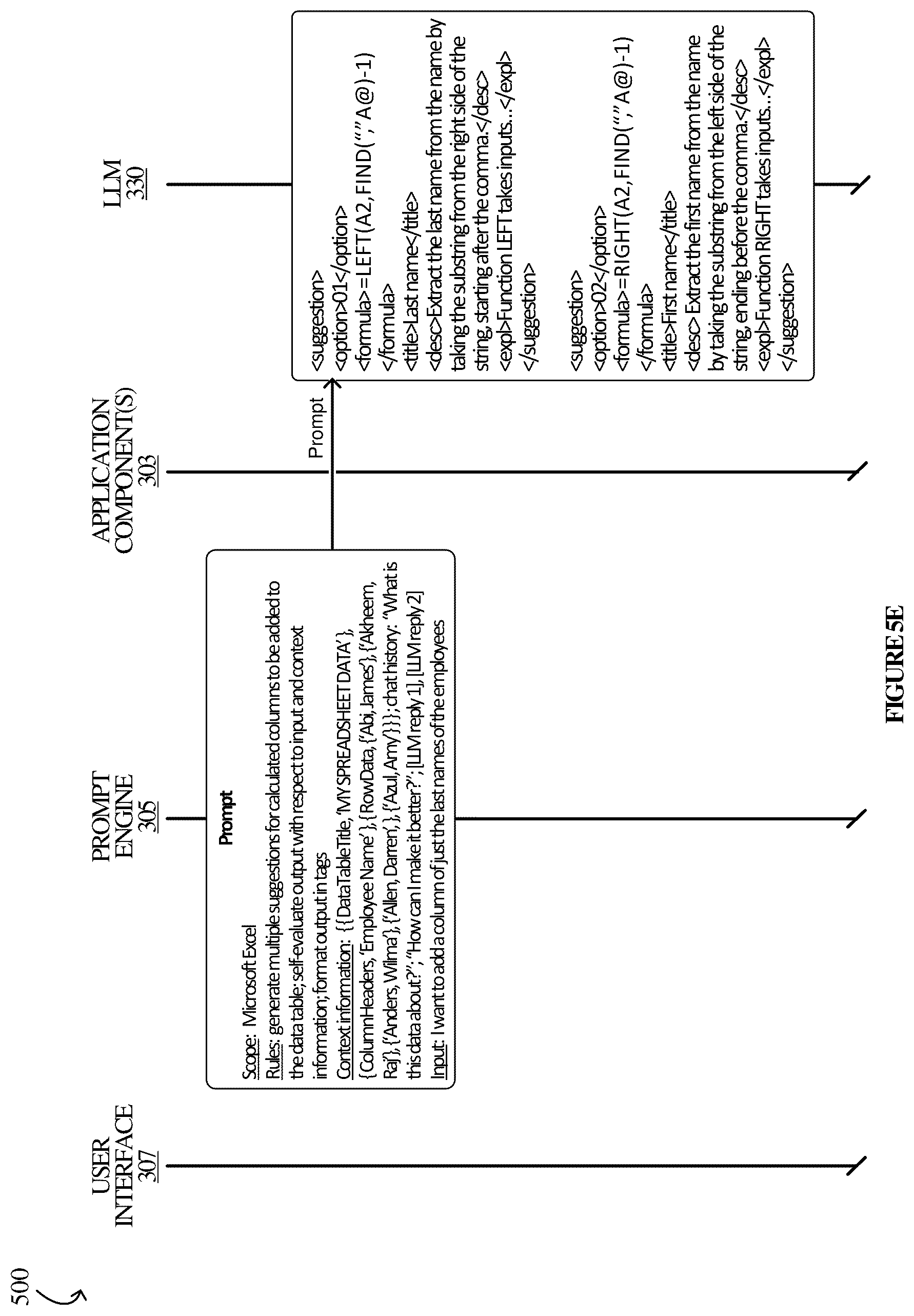 Patent US12367336 Figure 9 – Chain of thought reasoning for LLM integrations in spreadsheet environments