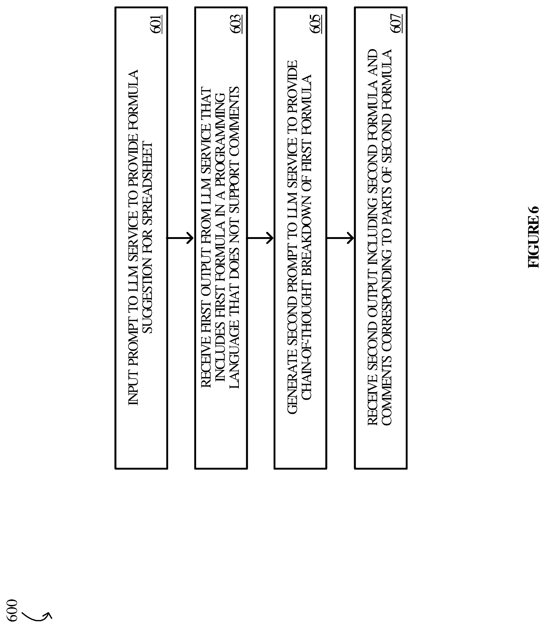 Patent US12367336 Figure 12 – Chain of thought reasoning for LLM integrations in spreadsheet environments