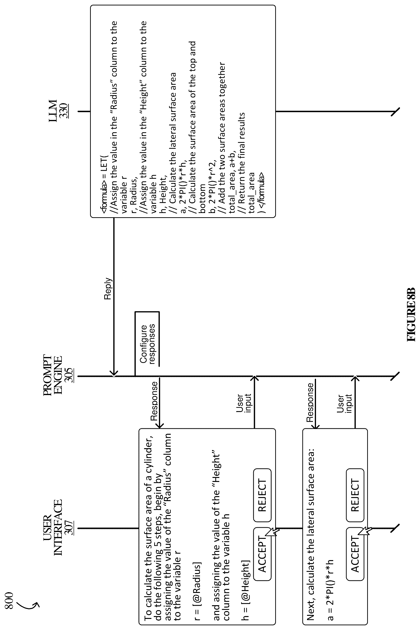 Patent US12367336 Figure 16 – Chain of thought reasoning for LLM integrations in spreadsheet environments