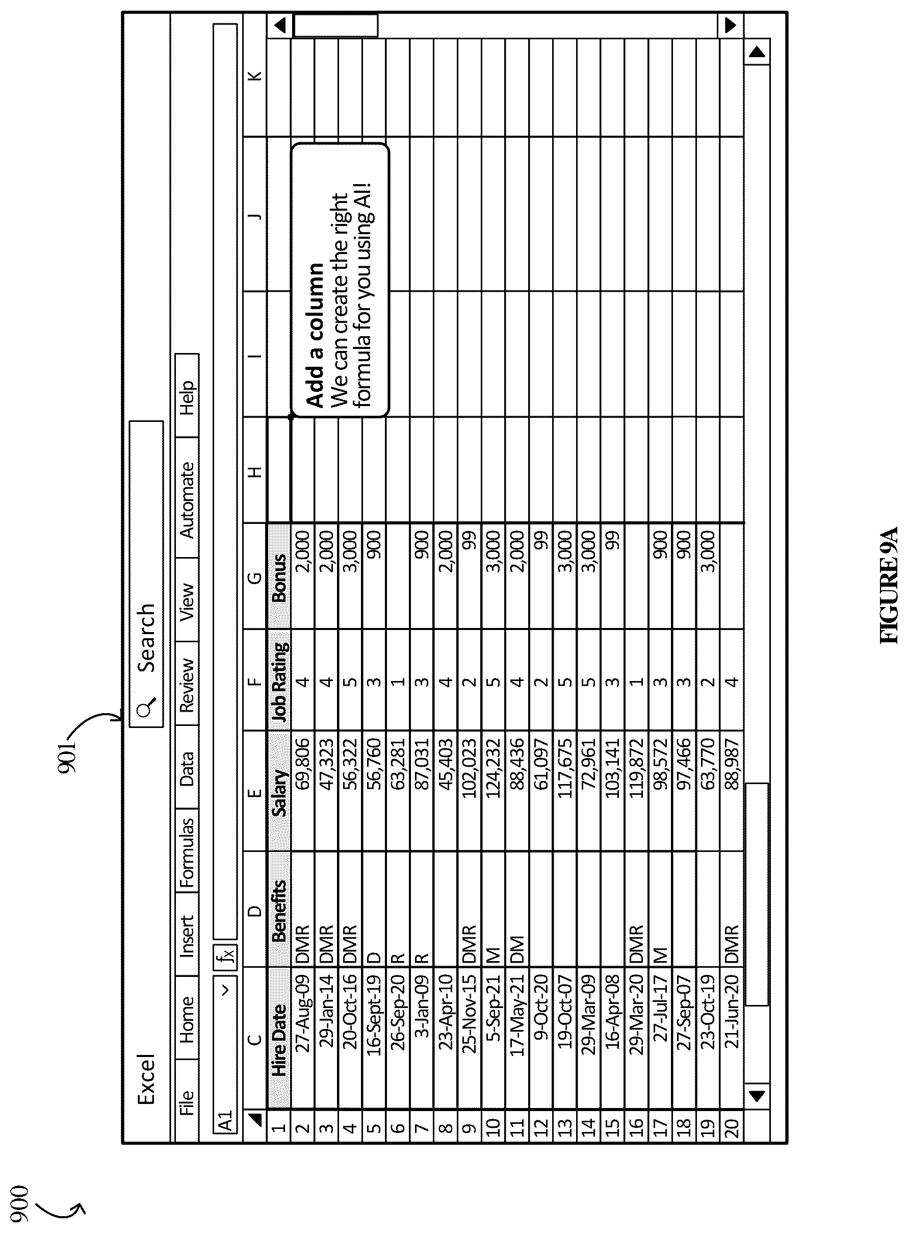 Patent US12367336 Figure 18 – Chain of thought reasoning for LLM integrations in spreadsheet environments