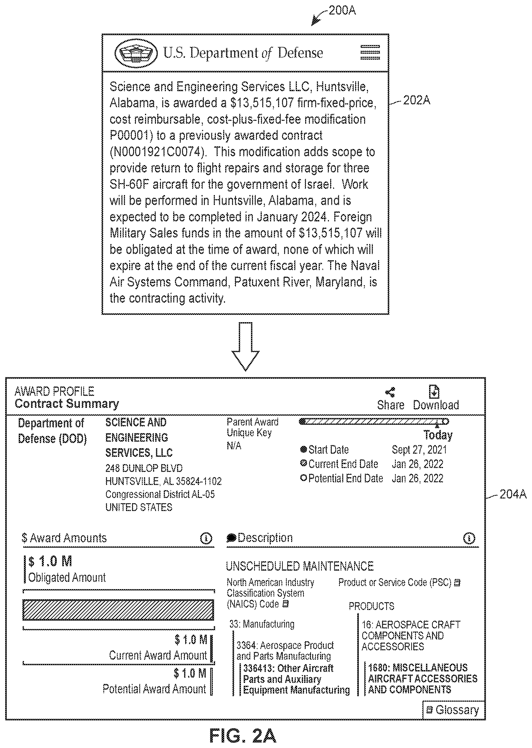 Patent US12367339 Figure 2 – Methods and systems for dynamic procurement data mining