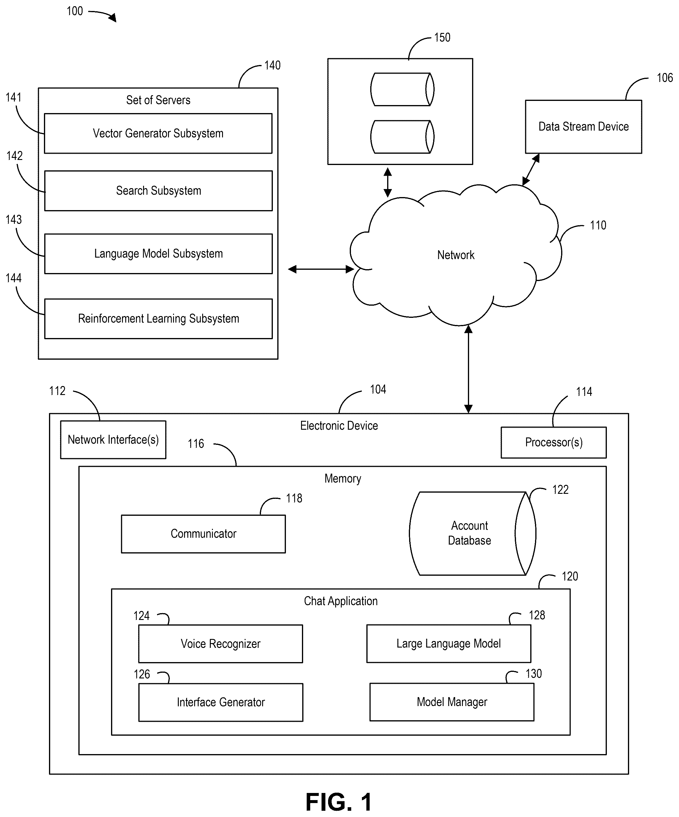 Patent US12367353 Figure 1 – Control parameter feedback protocol for adapting to data stream response feedback