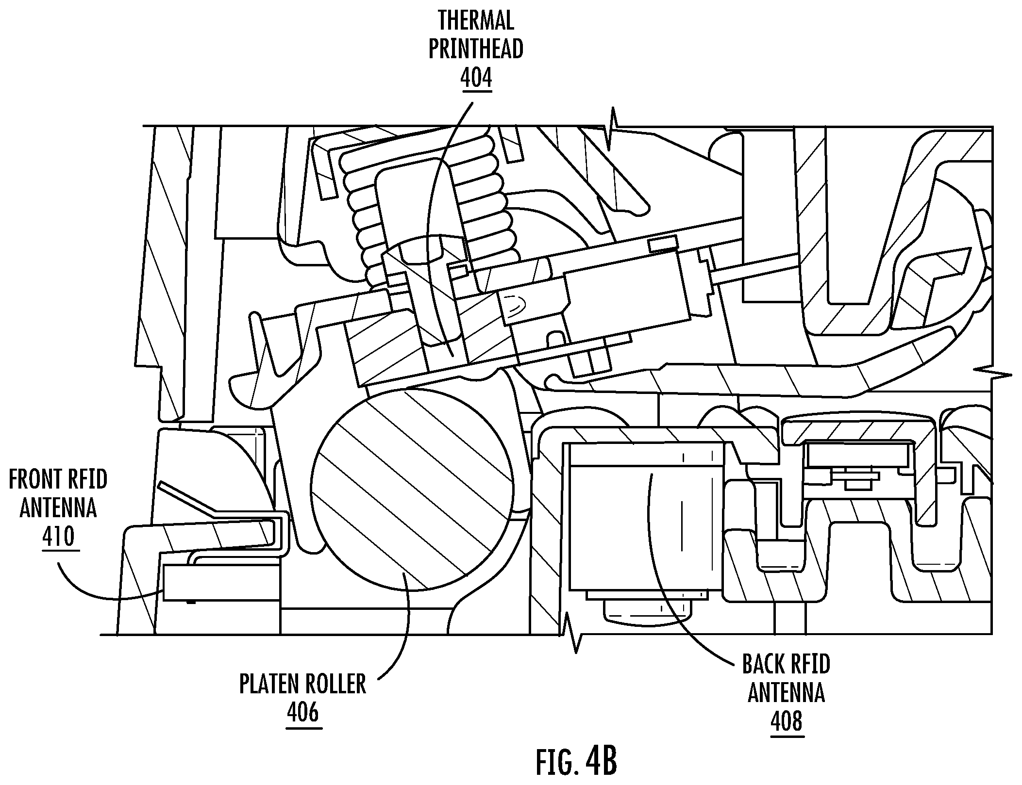 Patent US12367356 Figure 5 – Multi-antenna RFID printer