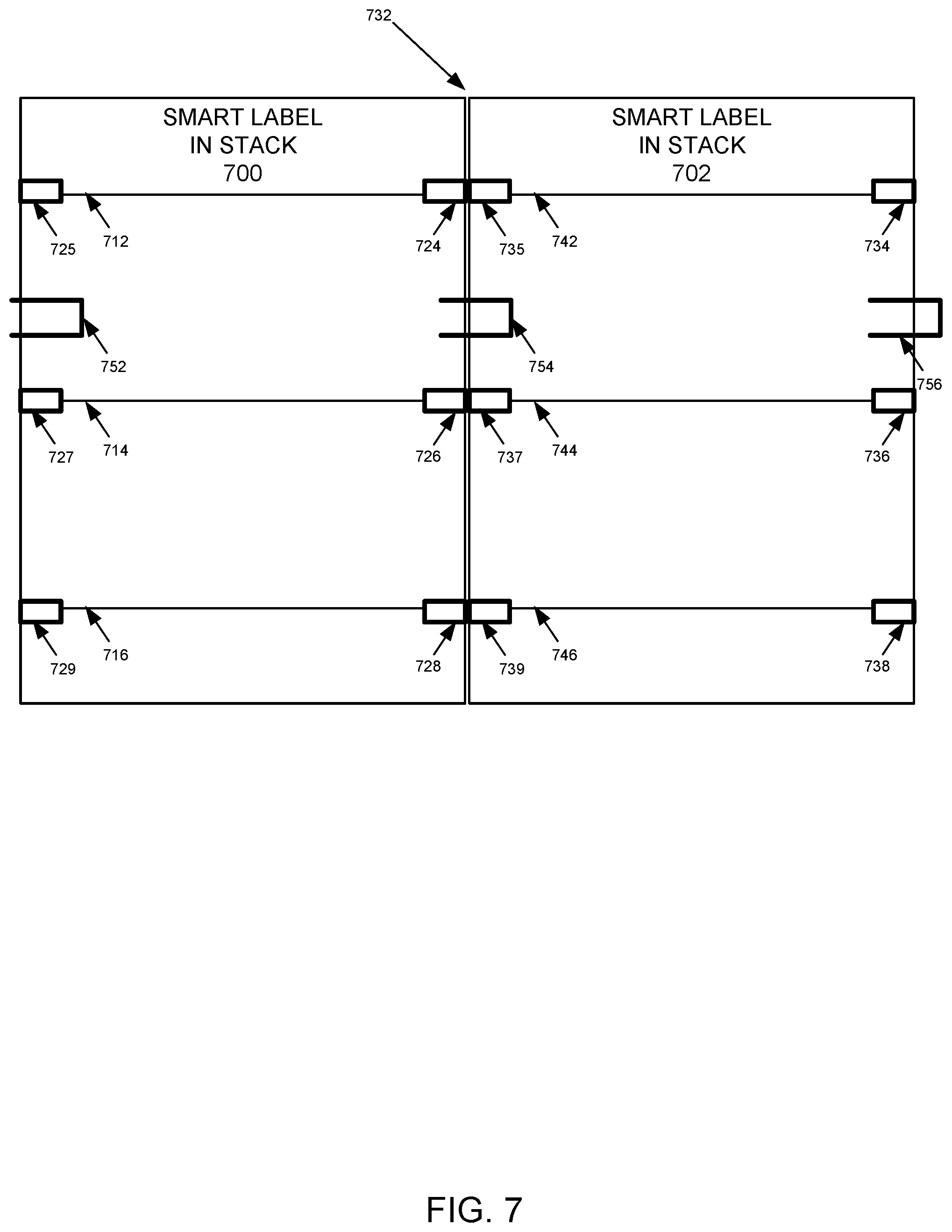 Patent US12367357 Figure 10 – Activating a smart label via contact