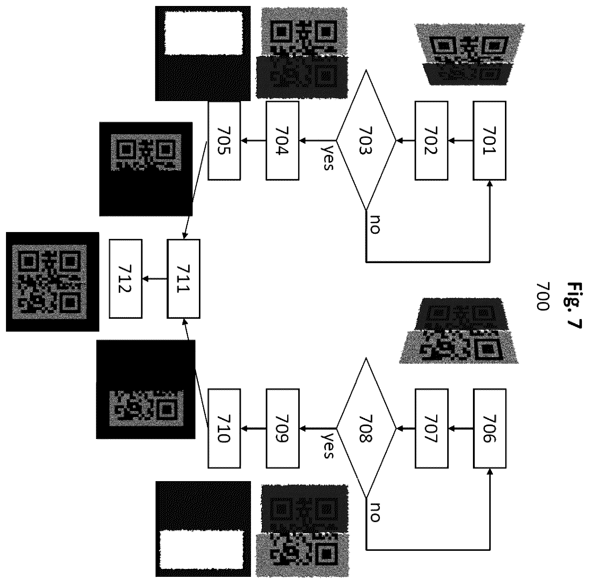 Patent US12367359 Figure 8 – Security marking, method and device for reading the security marking, security document marked with the security marking, and method and system for verifying said security document