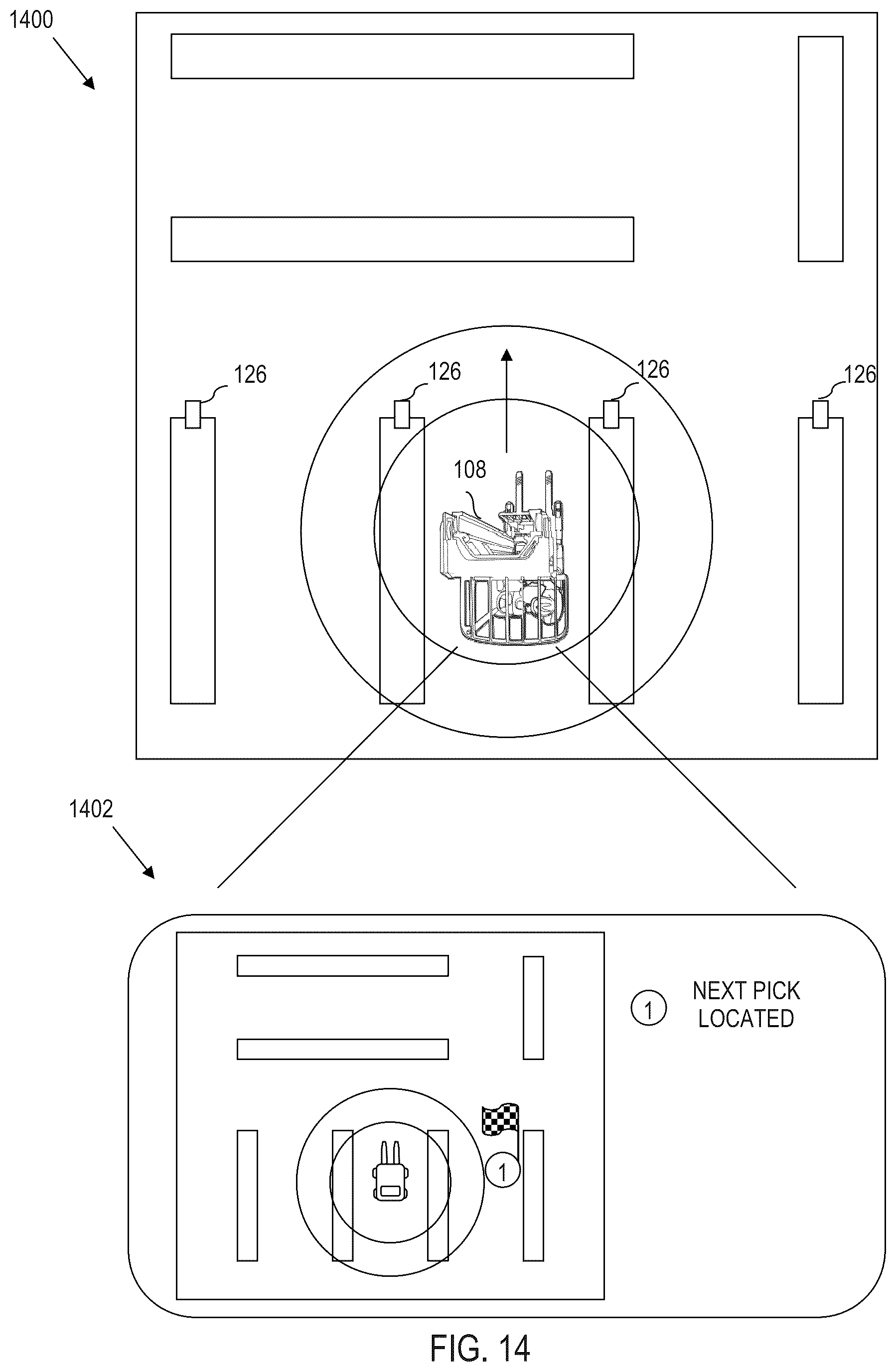 Patent US12367367 Figure 14 – Indirect electronic badge tracking