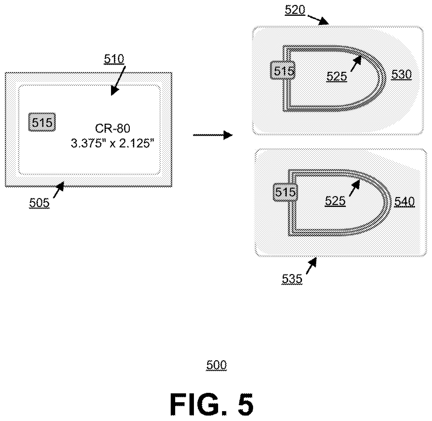 Patent US12367368 Figure 6 – Systems and methods for producing non-standard shaped cards